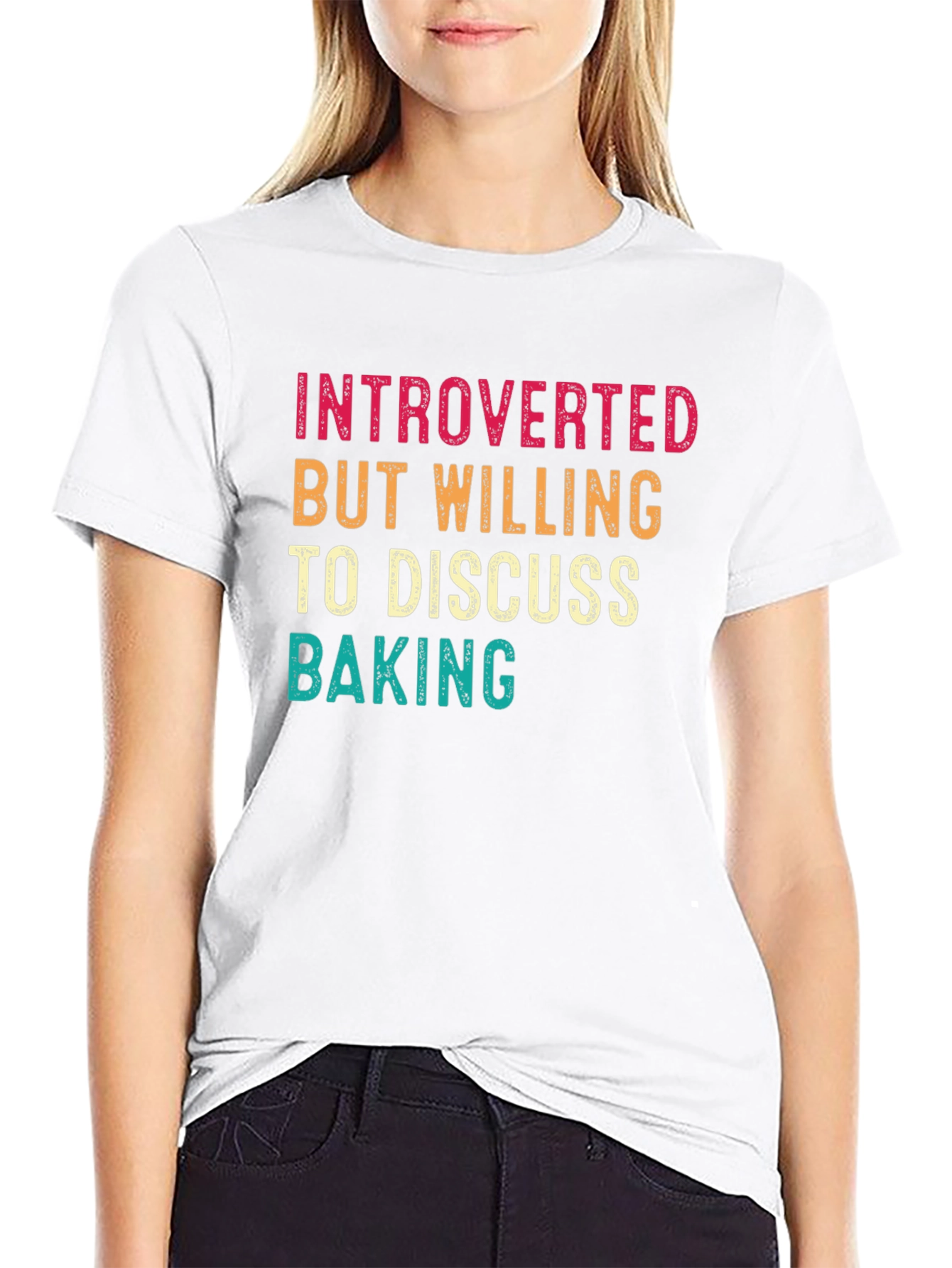 Introverted Baking T-Shirt: Funny Baker Tee
