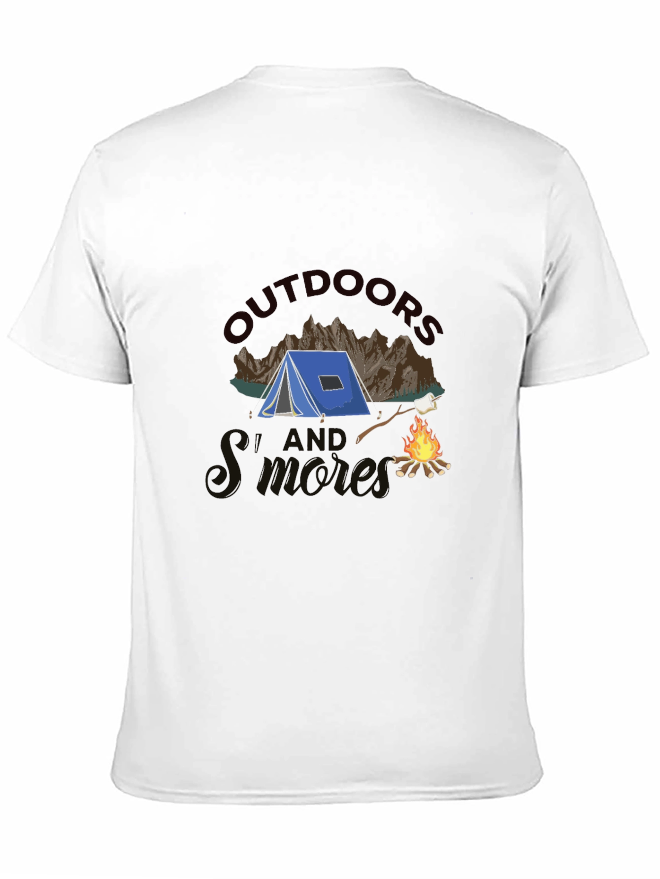 Outdoors and Smores Graphic T-Shirt