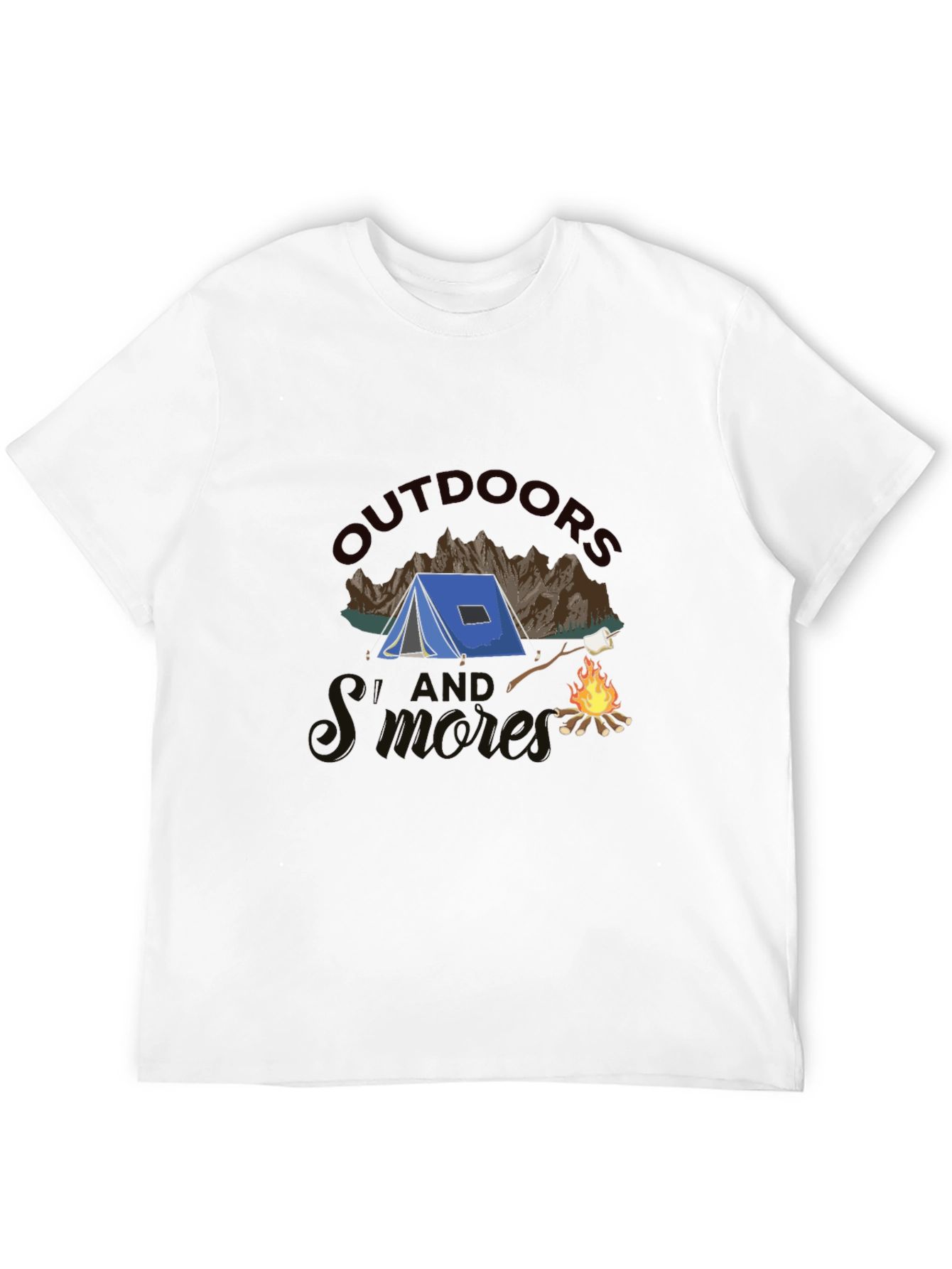 Outdoors and Smores Graphic T-Shirt