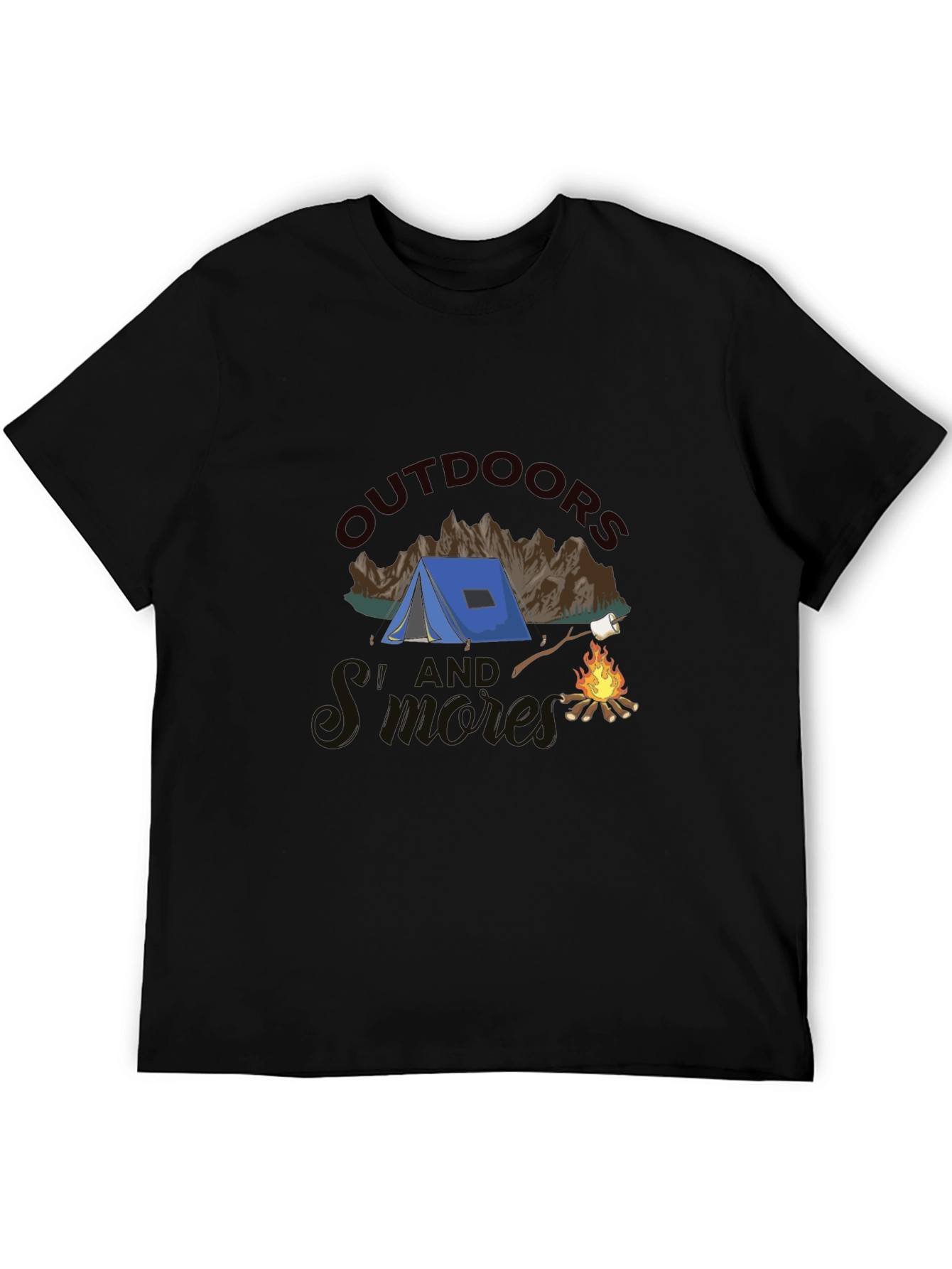 Outdoors and Smores Graphic T-Shirt