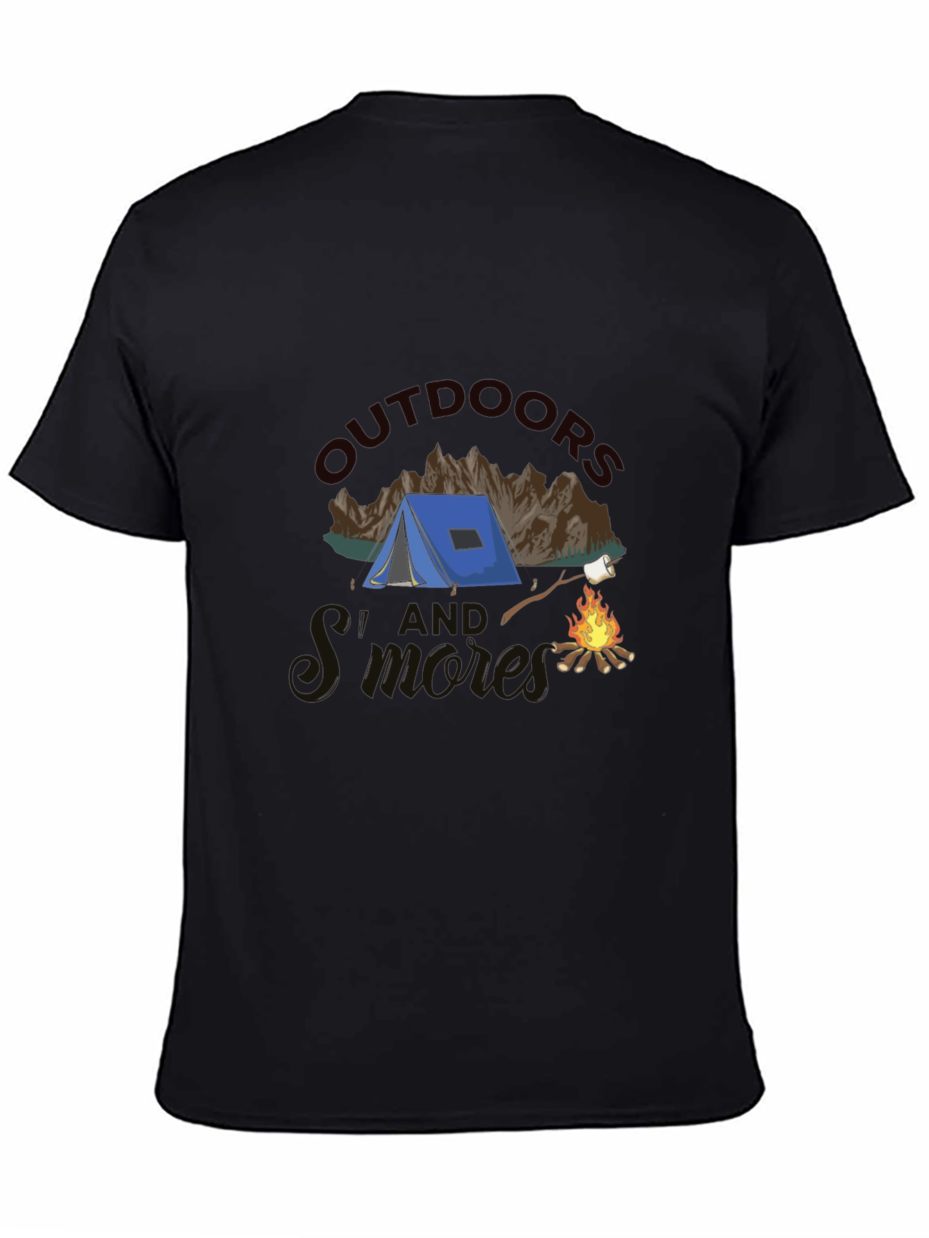 Outdoors and Smores Graphic T-Shirt