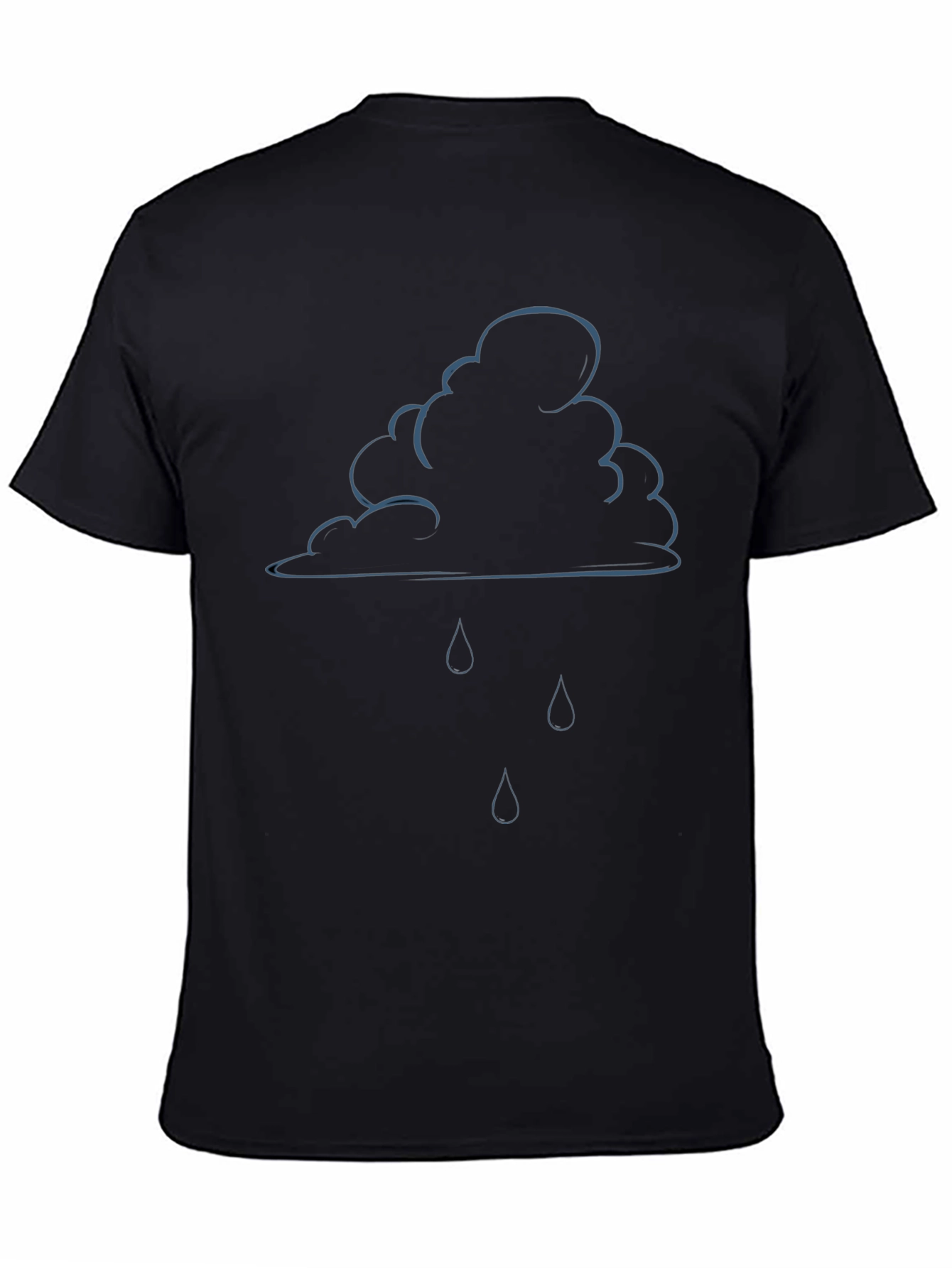 Rainy Day Cloud Graphic Tee - Stylish Comfort