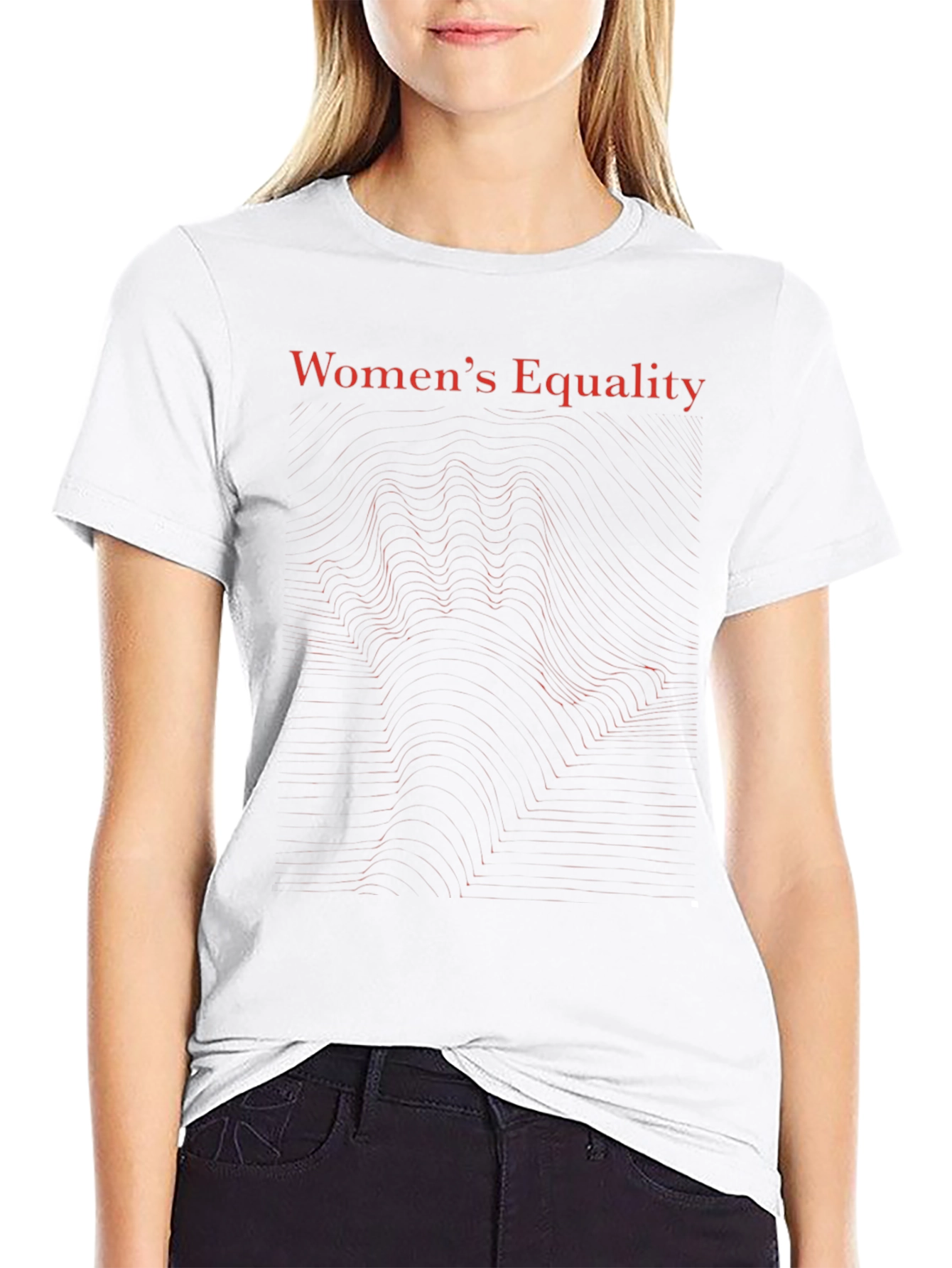 Womens Equality Graphic Tee - Black Cotton