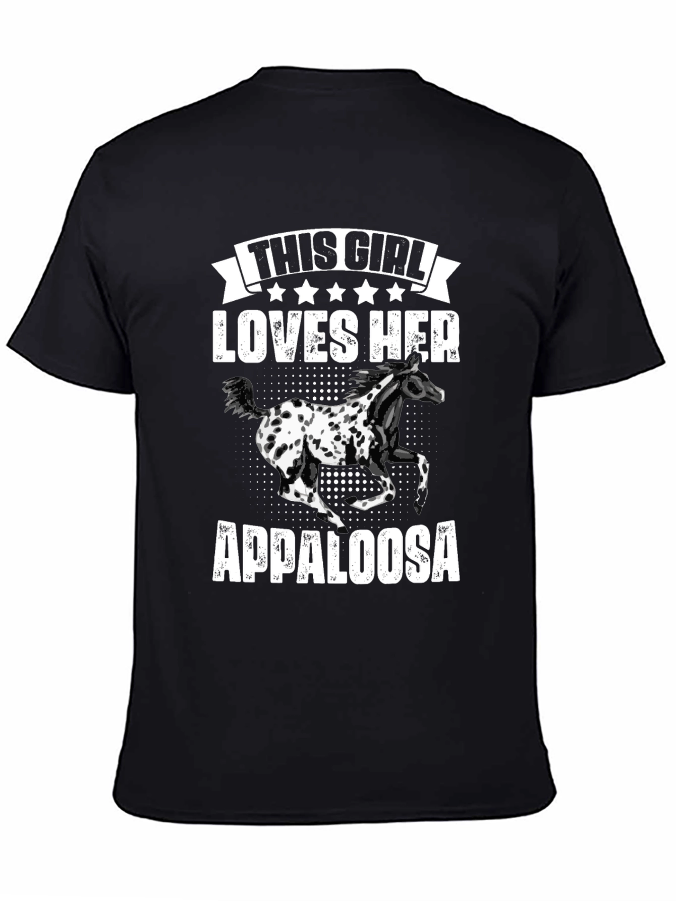 Appaloosa Horse Lover T-Shirt | Black Tee