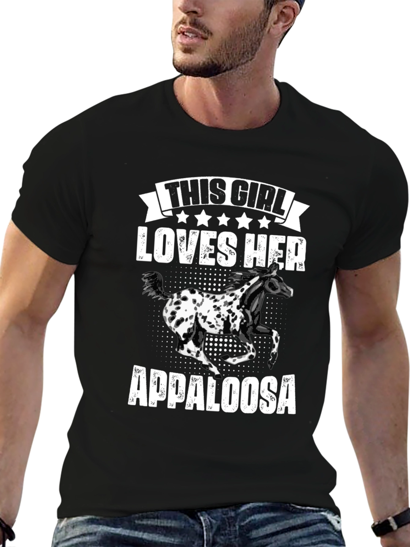 Appaloosa Horse Lover T-Shirt | Black Tee