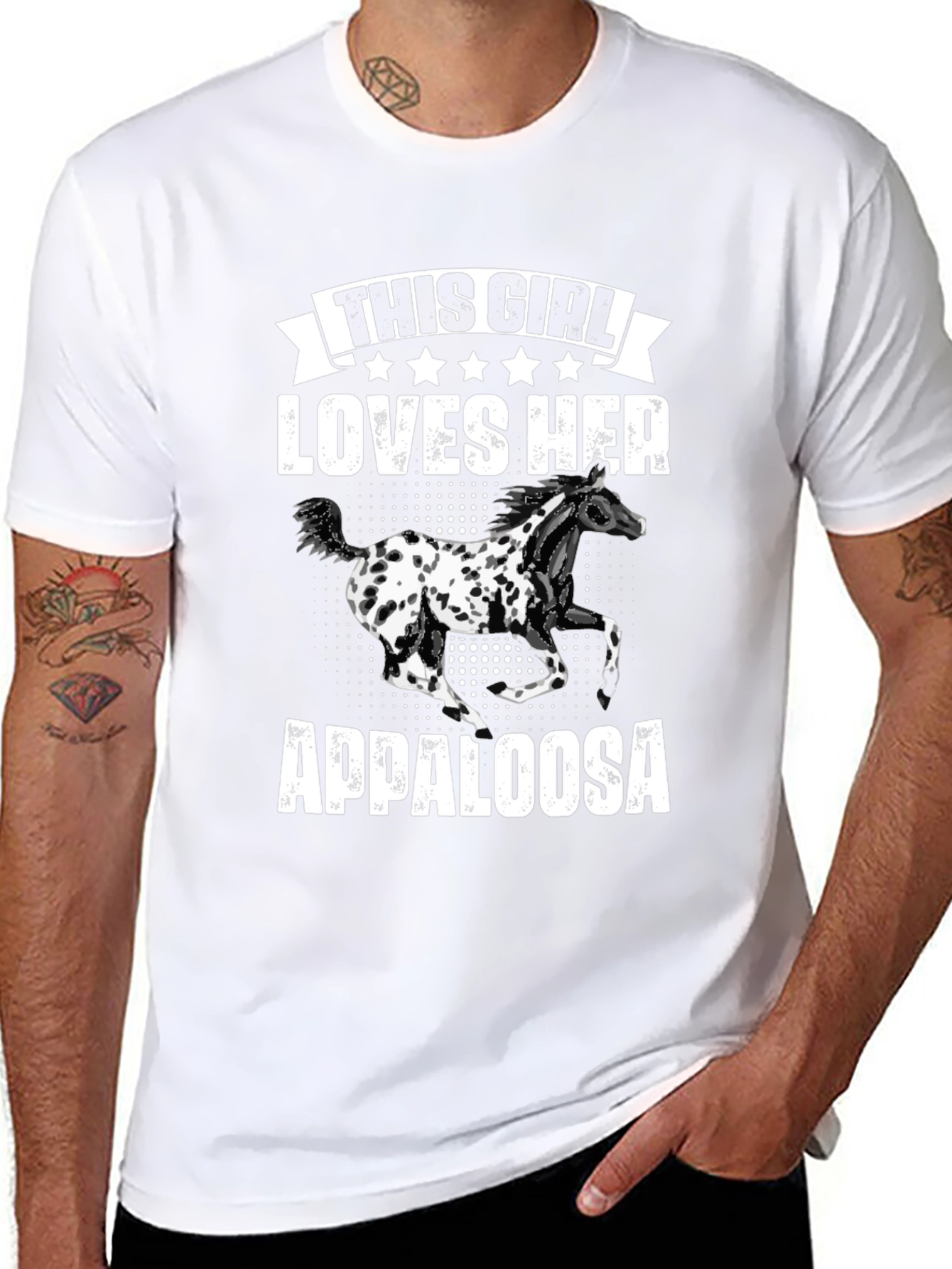 Appaloosa Horse Lover T-Shirt | Black Tee