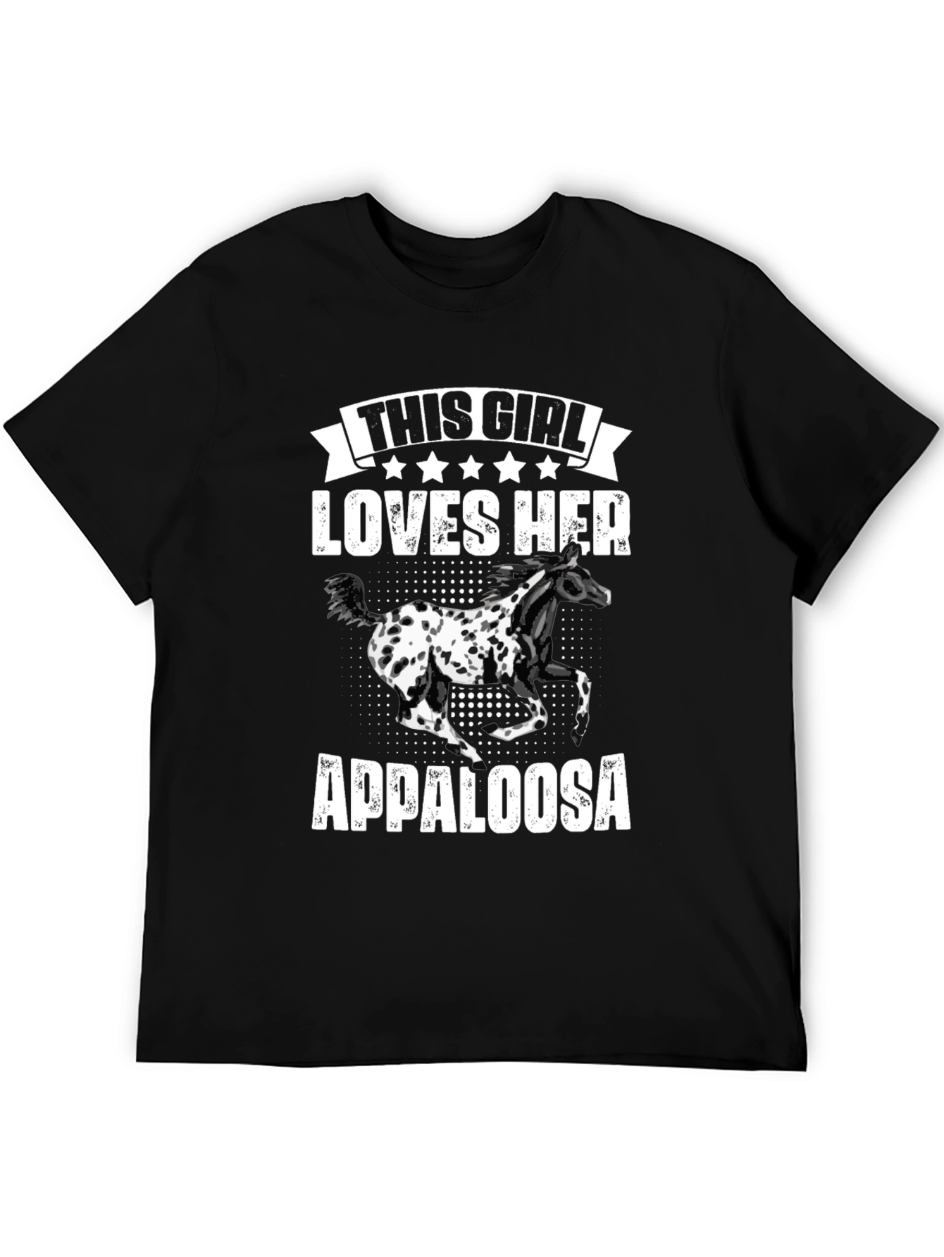 Appaloosa Horse Lover T-Shirt | Black Tee