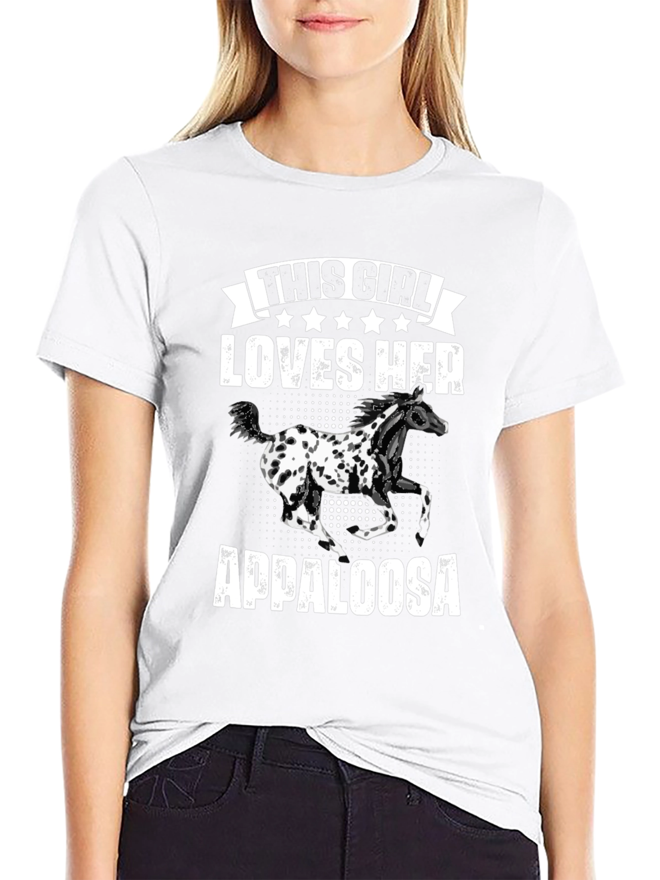Appaloosa Horse Lover T-Shirt | Black Tee
