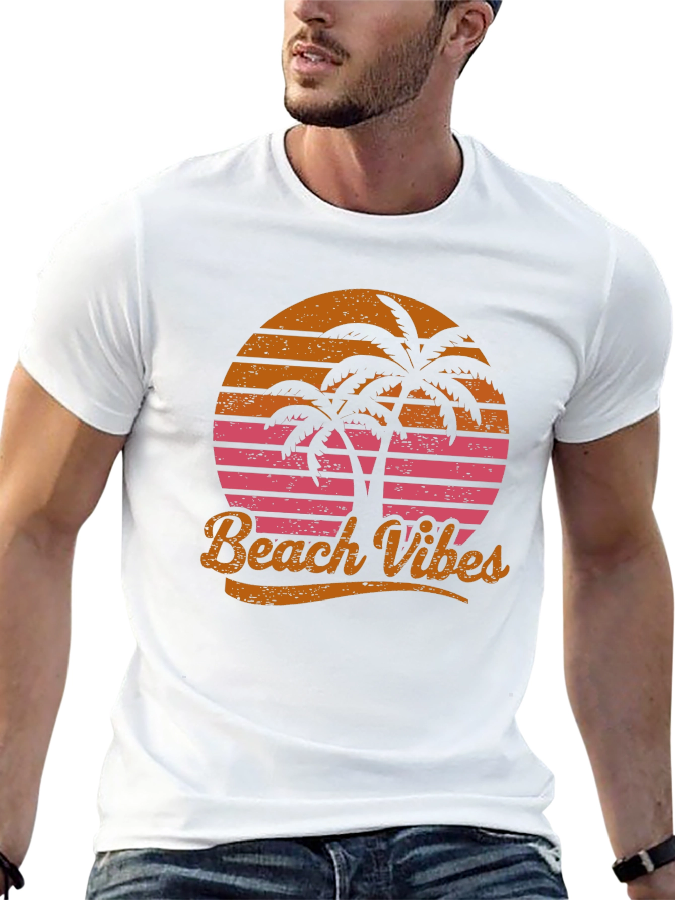 Retro Beach Vibes Graphic T-Shirt