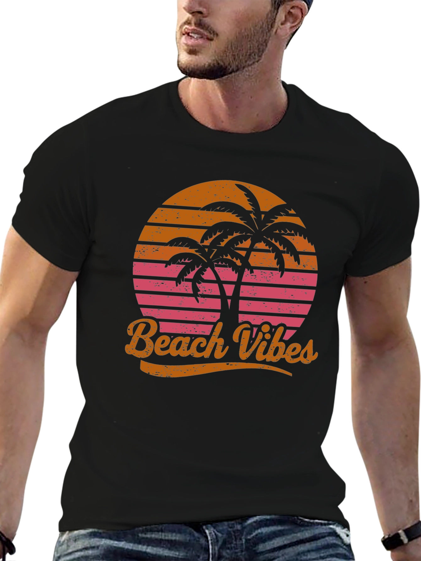 Retro Beach Vibes Graphic T-Shirt