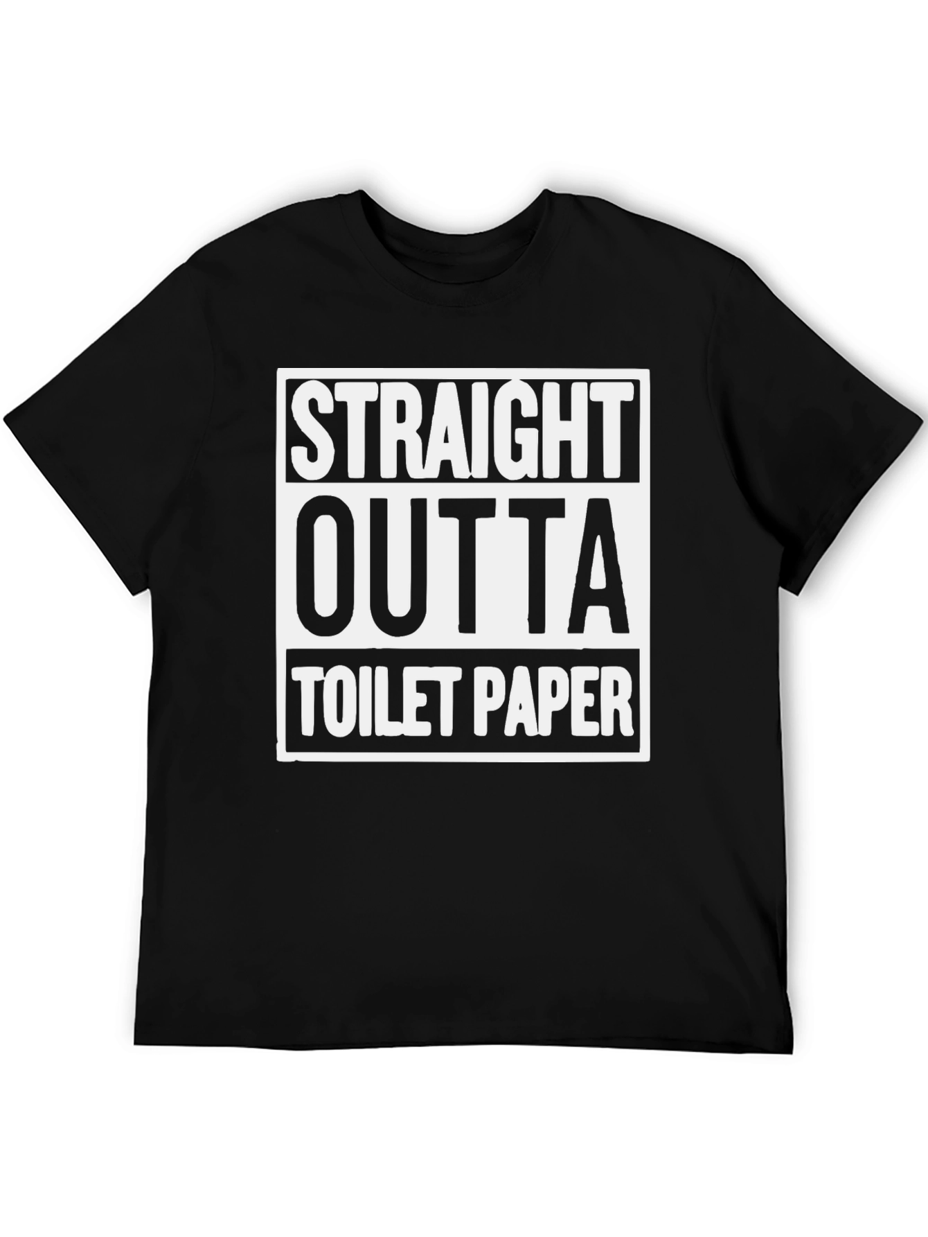Straight Outta Toilet Paper Graphic T-Shirt