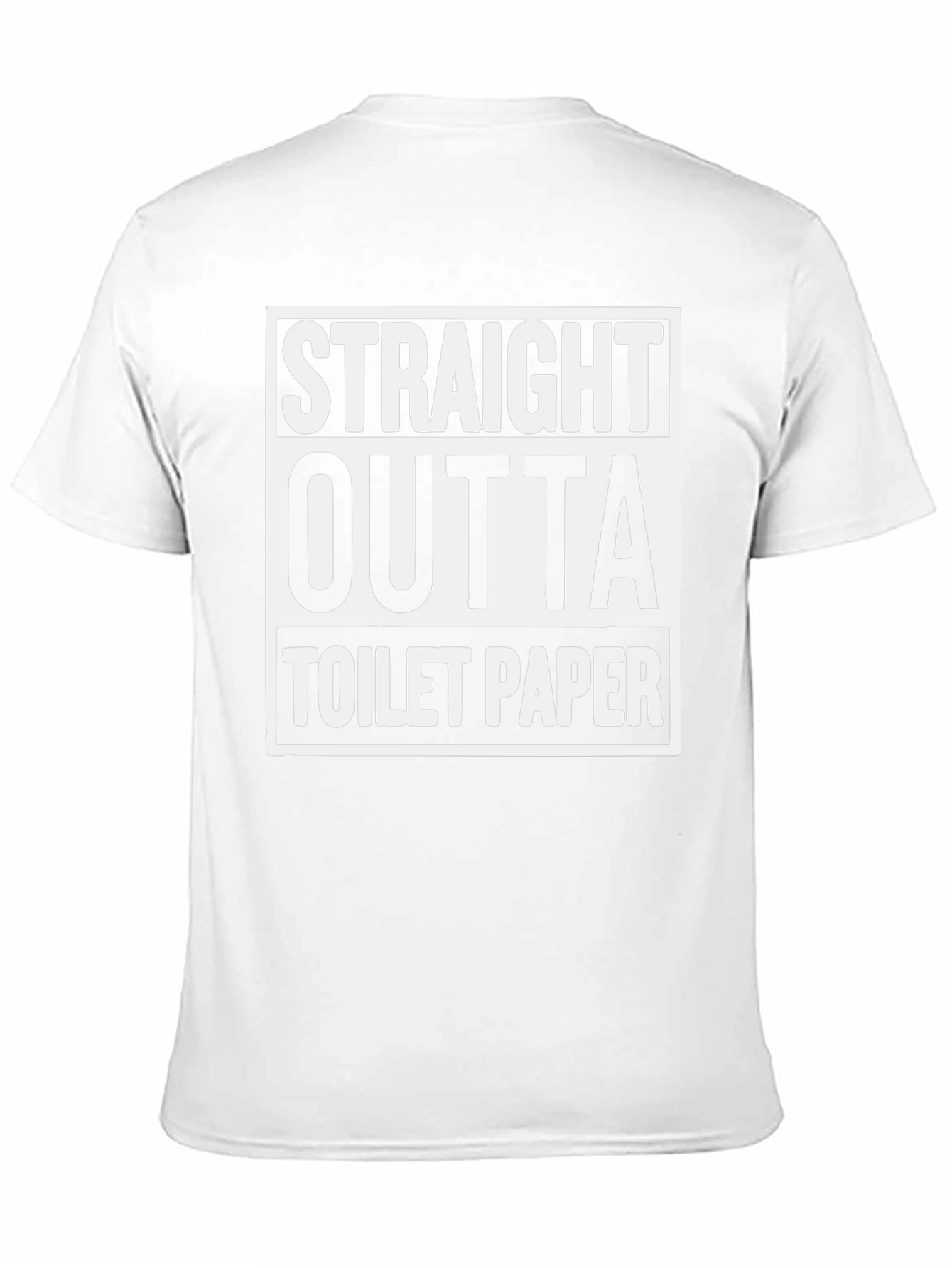 Straight Outta Toilet Paper Graphic T-Shirt