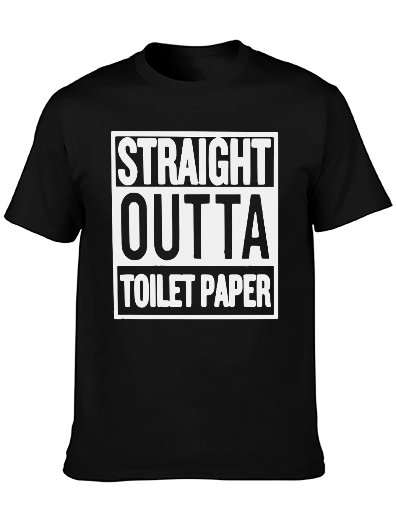 Straight Outta Toilet Paper Graphic T-Shirt