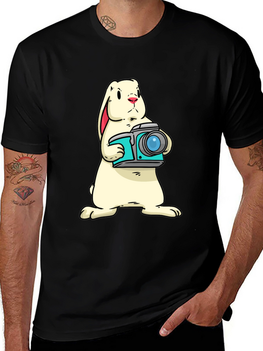 Bunny Photographer Graphic T-Shirt