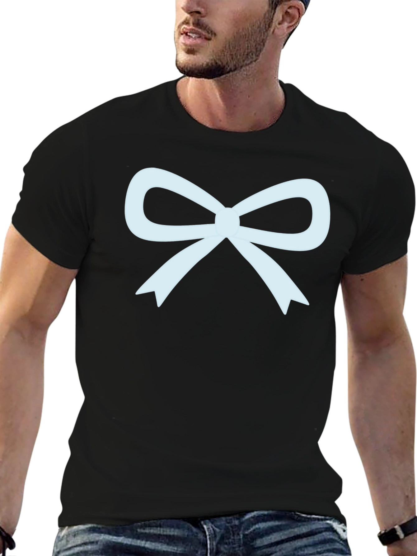 Bow Graphic T-Shirt - Casual Wear