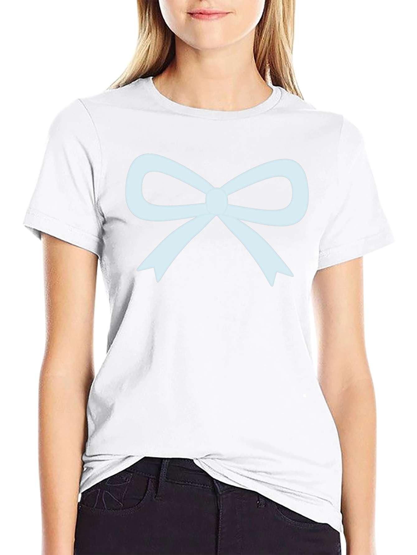 Bow Graphic T-Shirt - Casual Wear