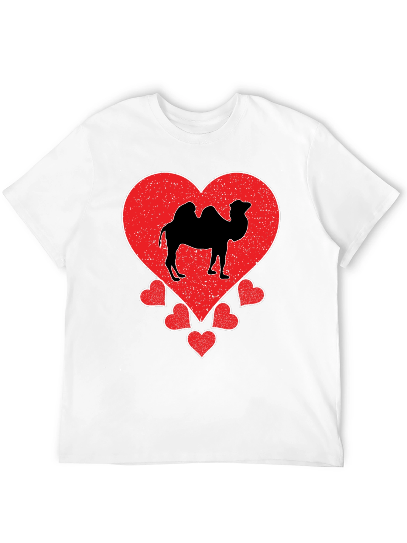 Camel Heart Graphic T-Shirt - Black Cotton Tee