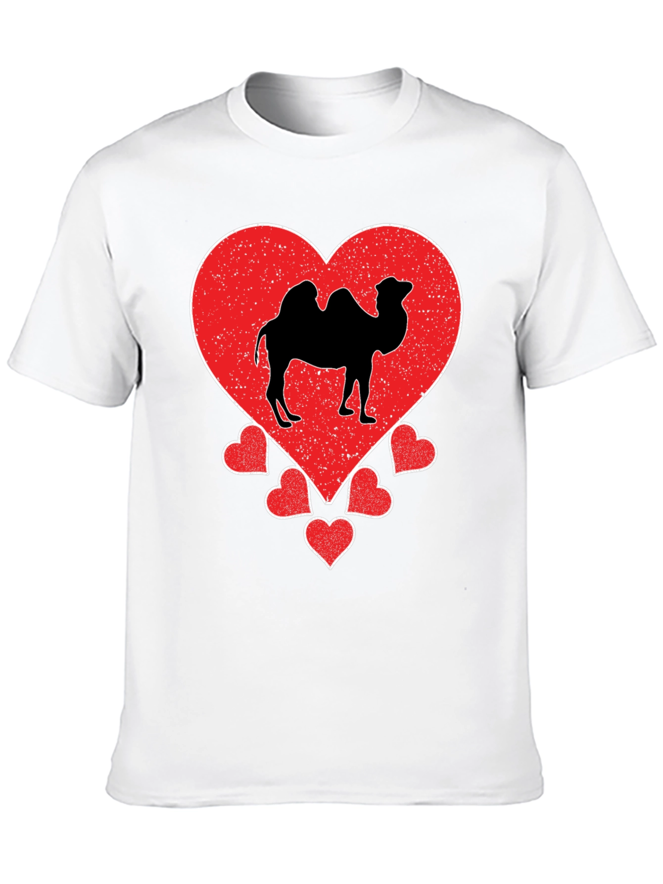 Camel Heart Graphic T-Shirt - Black Cotton Tee