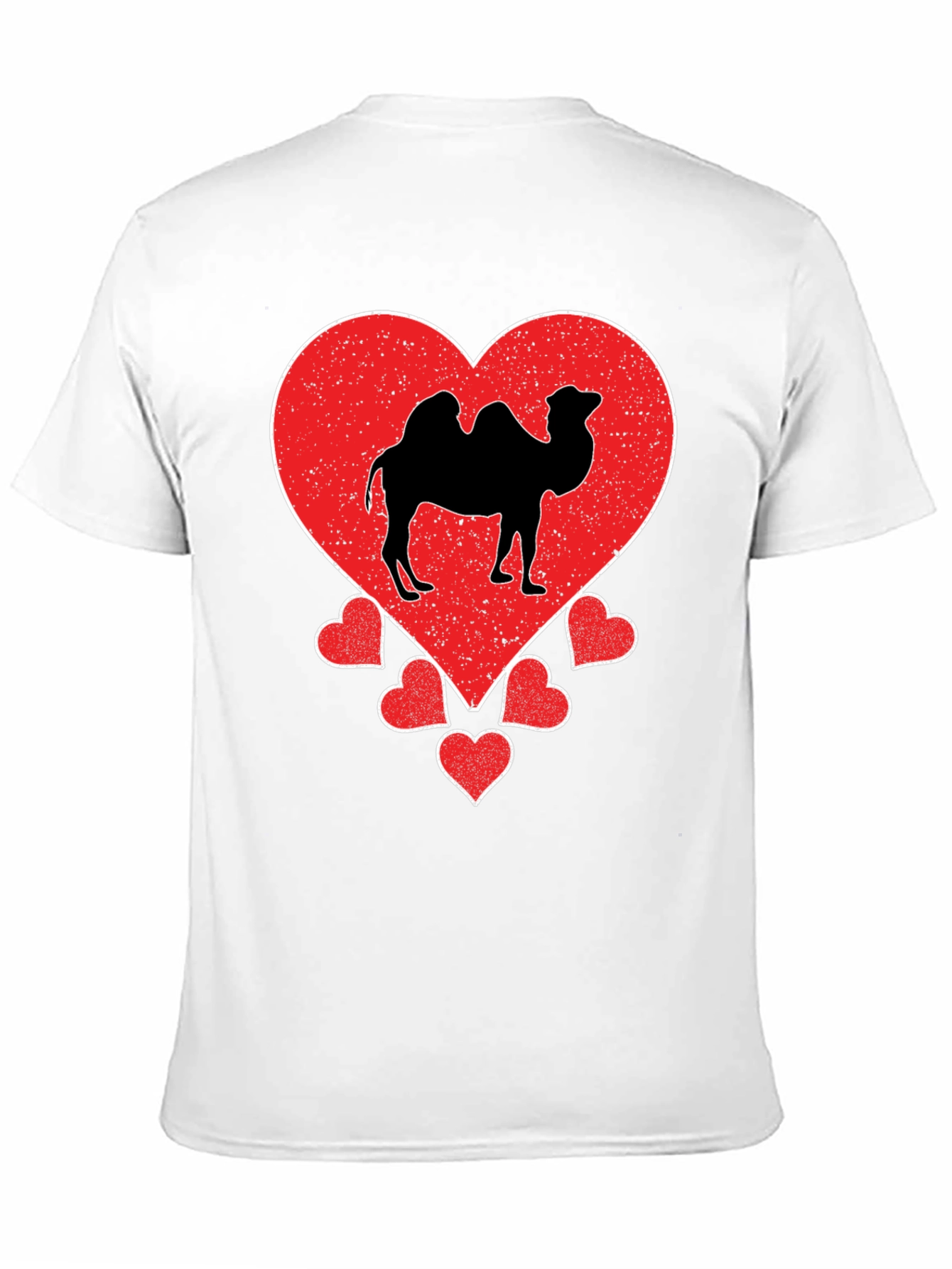 Camel Heart Graphic T-Shirt - Black Cotton Tee