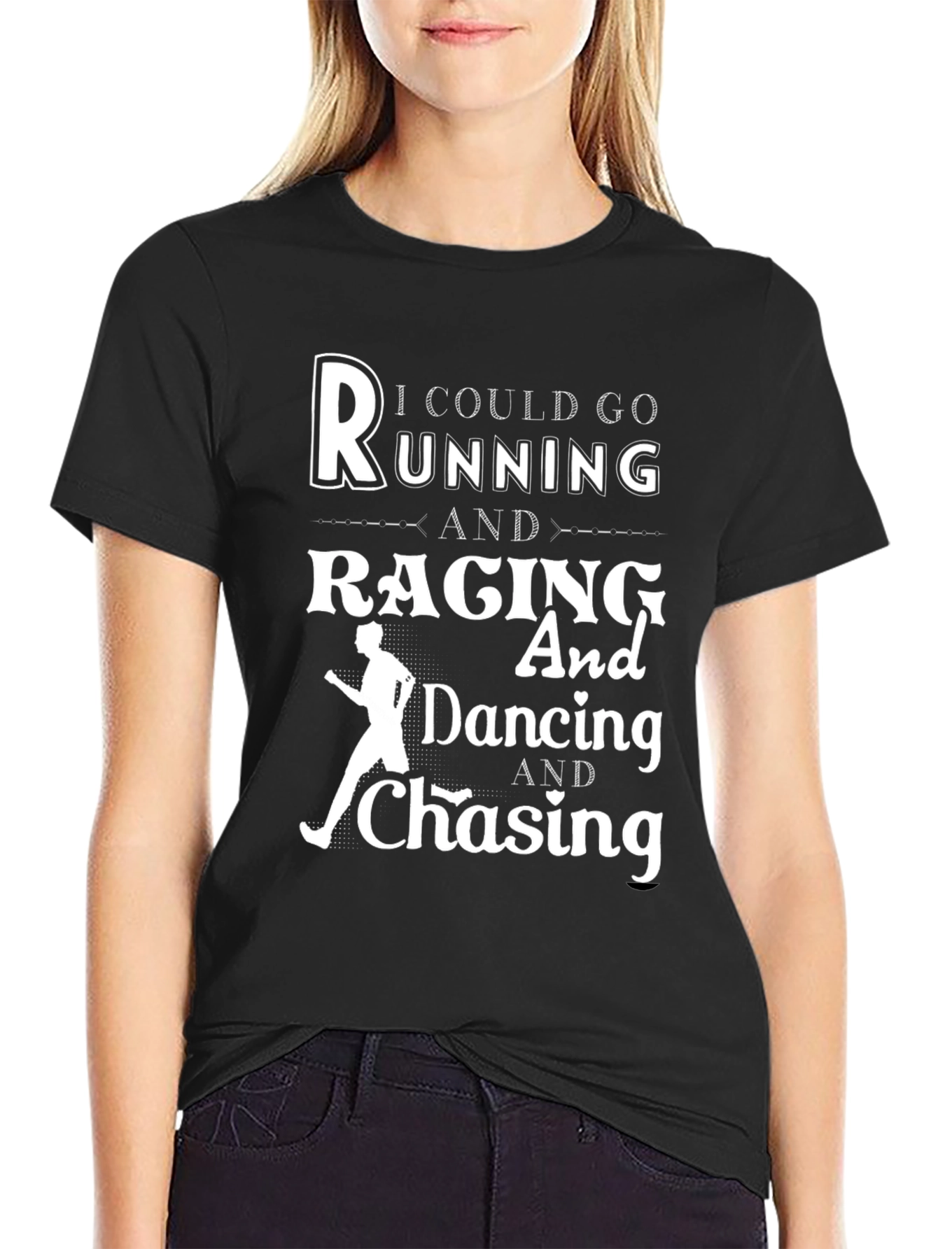 Running Raging Dancing Chasing Graphic T-Shirt