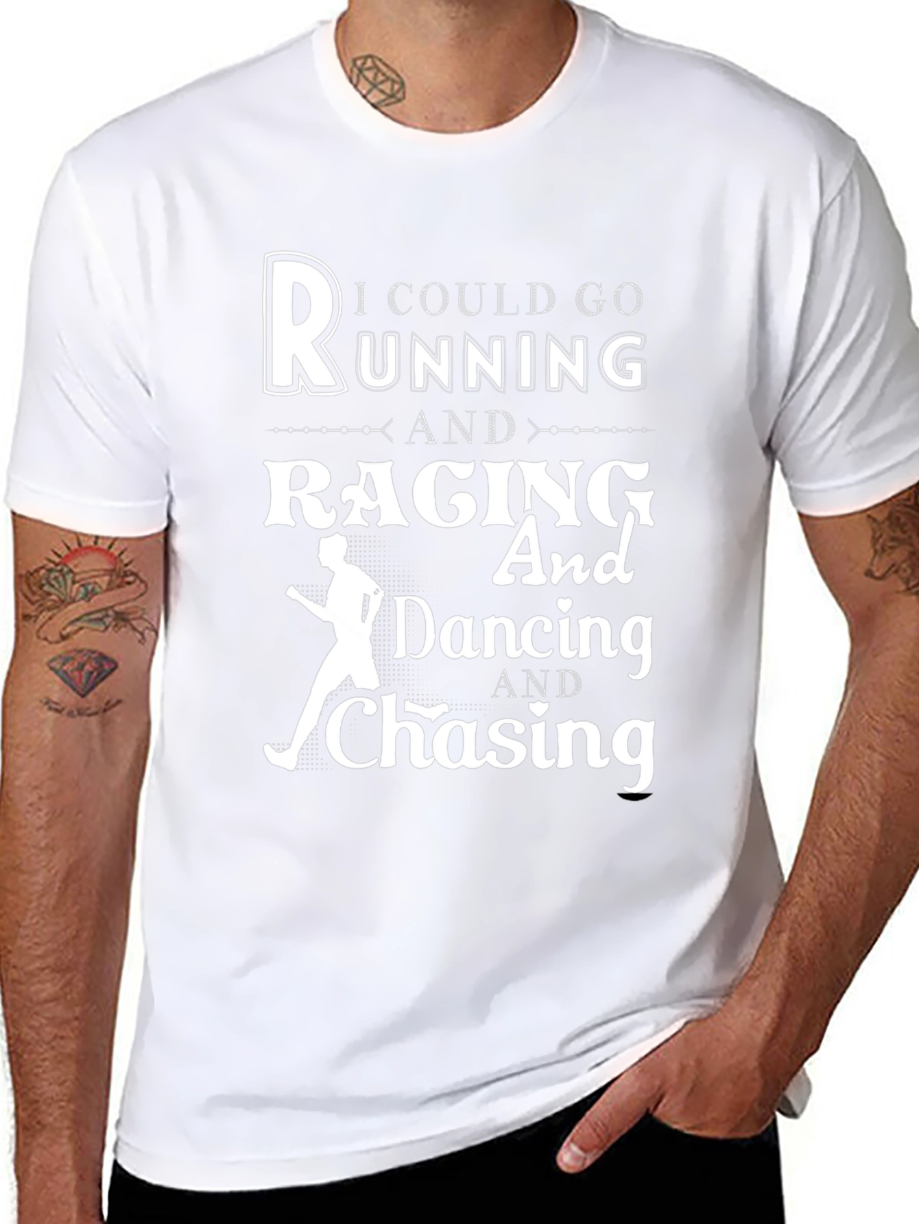Running Raging Dancing Chasing Graphic T-Shirt
