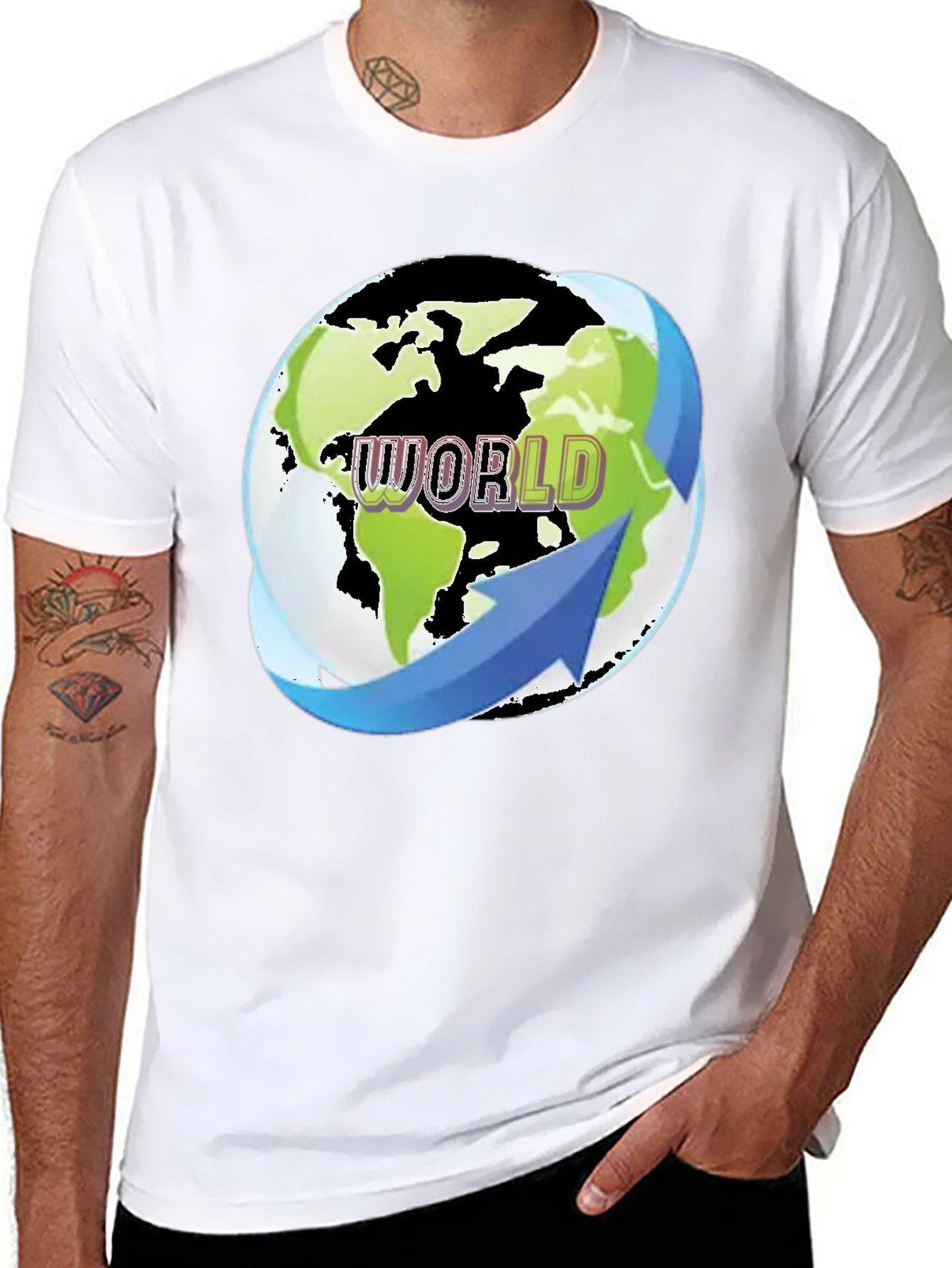 World Graphic Print Tee