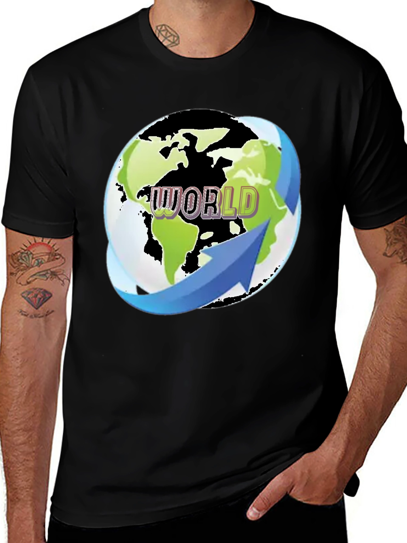 World Graphic Print Tee