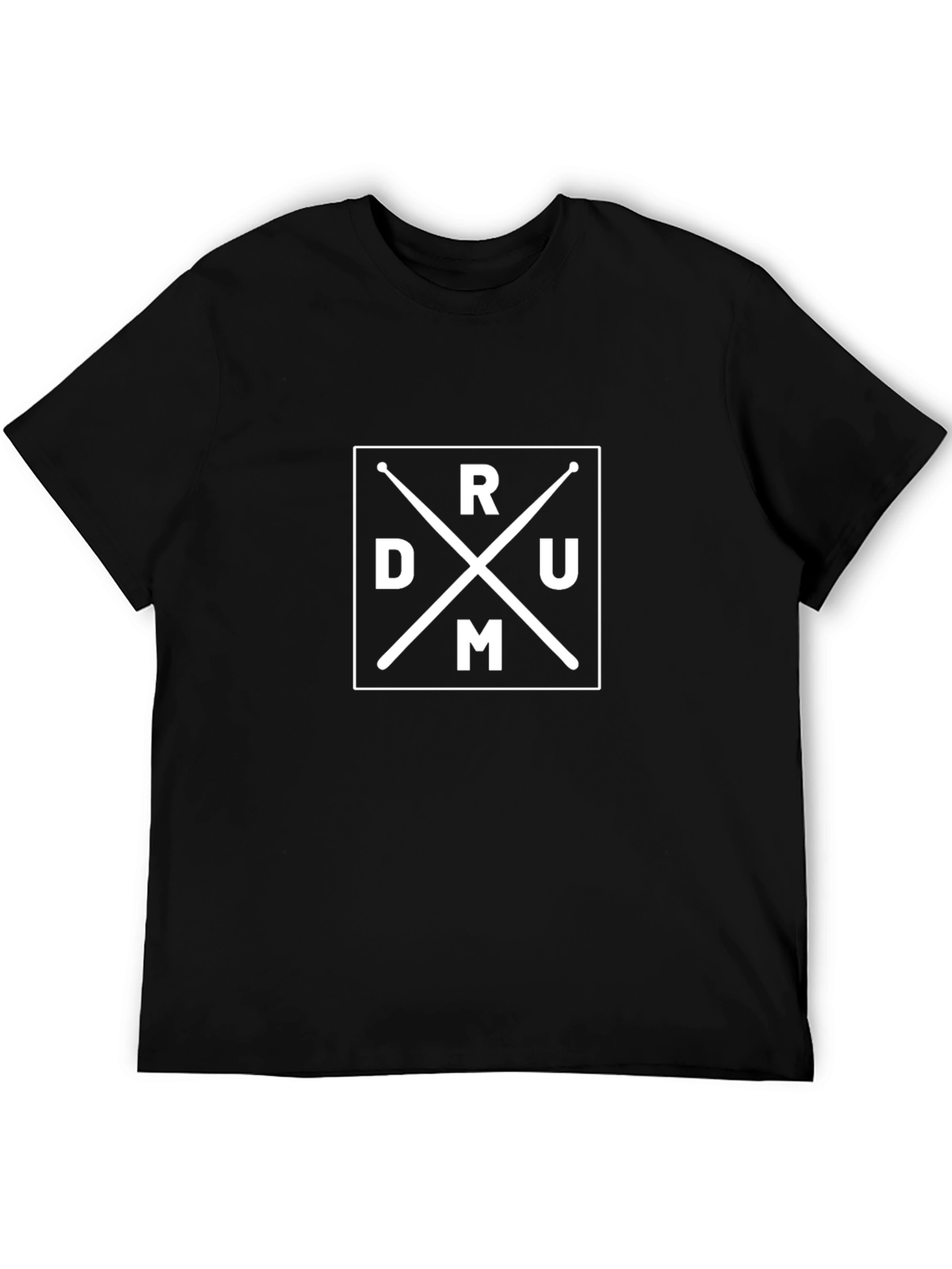 Drummer Graphic Tee - Black Cotton Blend