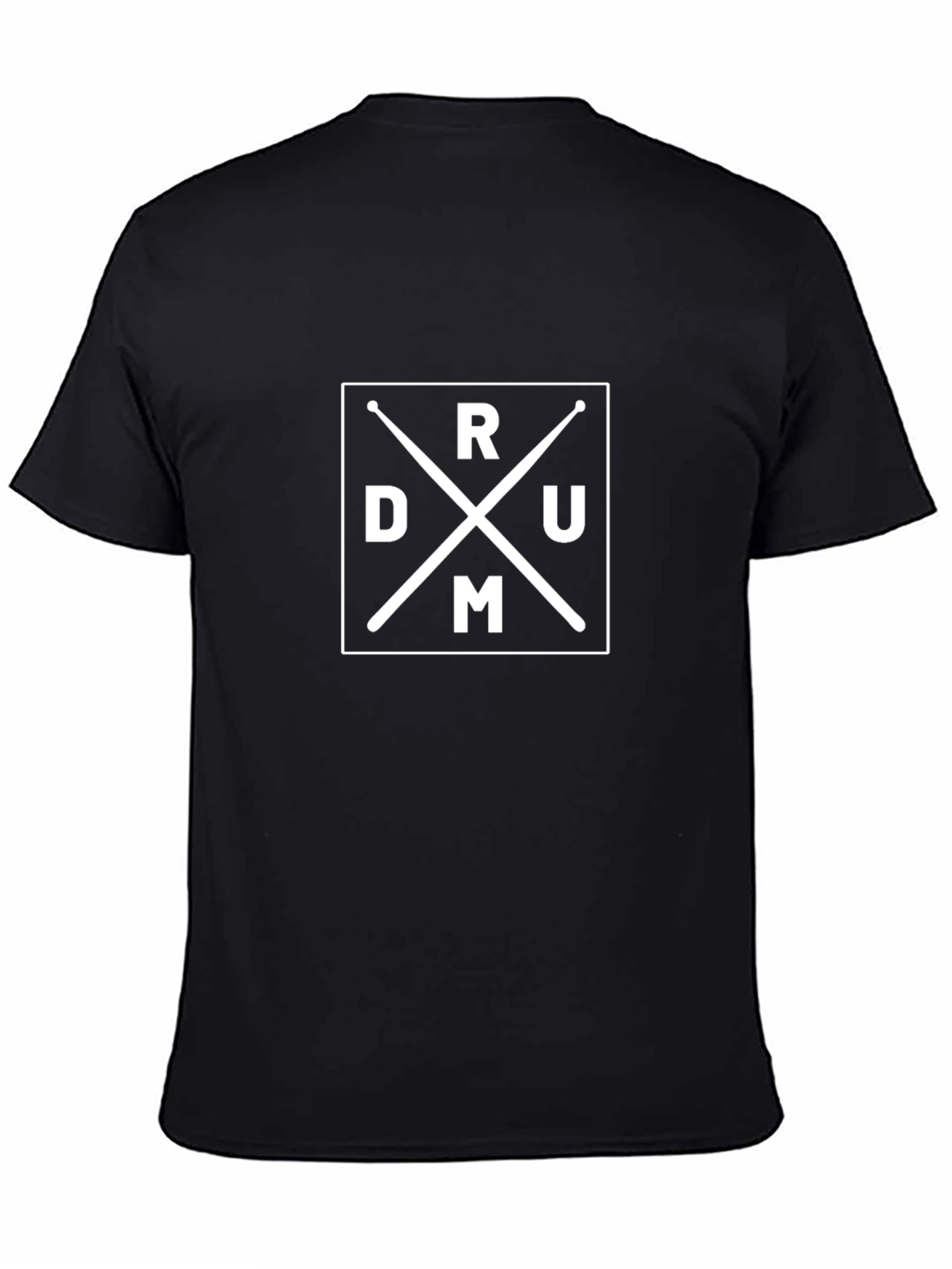 Drummer Graphic Tee - Black Cotton Blend