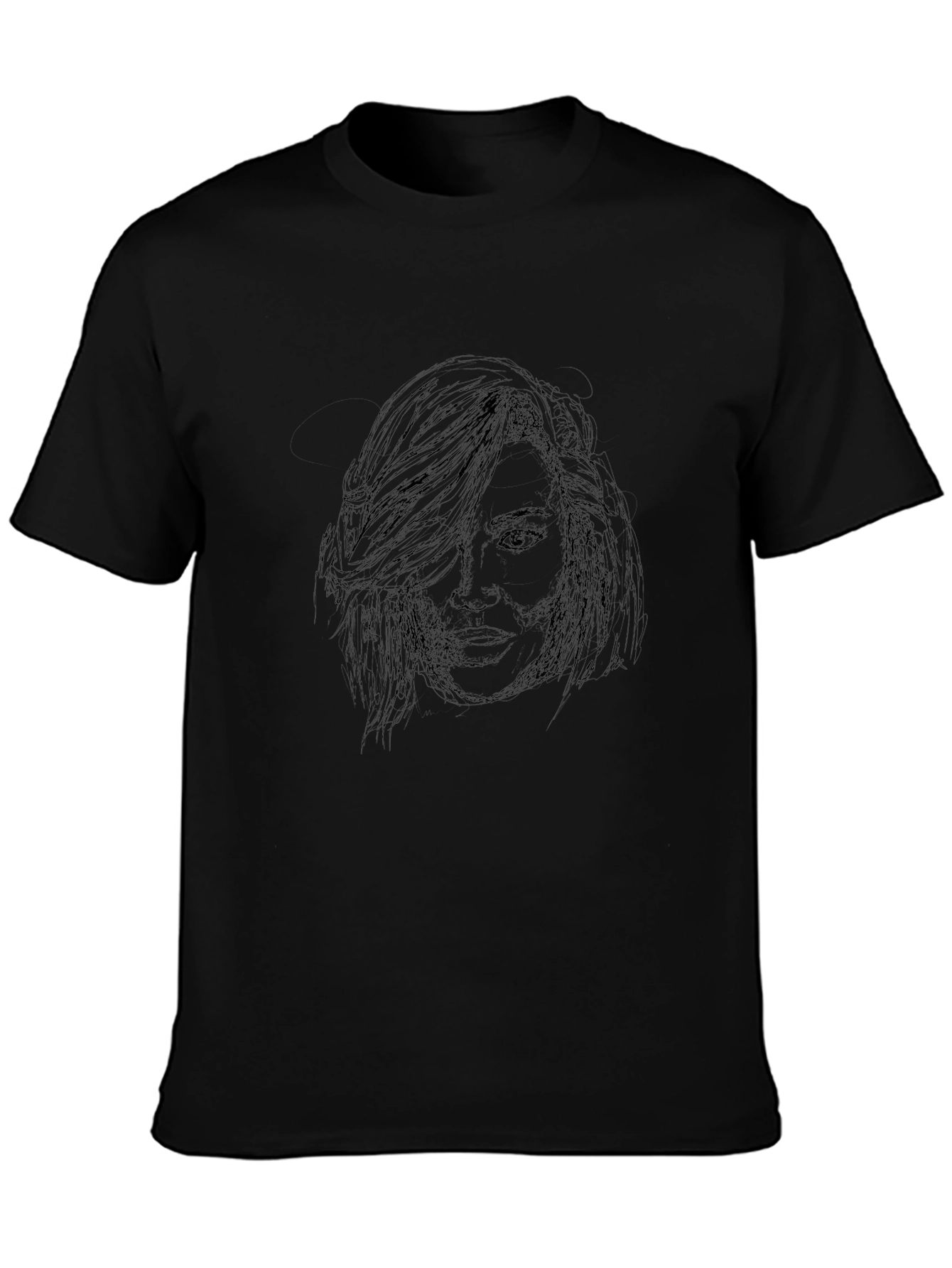 Black Graphic Tee - Womans Sketch