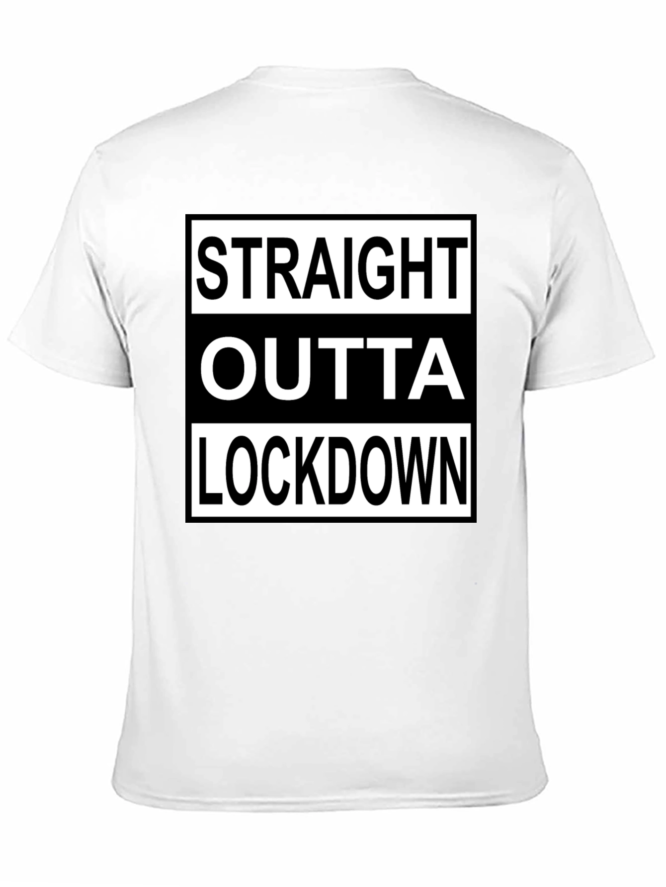 Straight Outta Lockdown T-Shirt - Black Graphic Tee