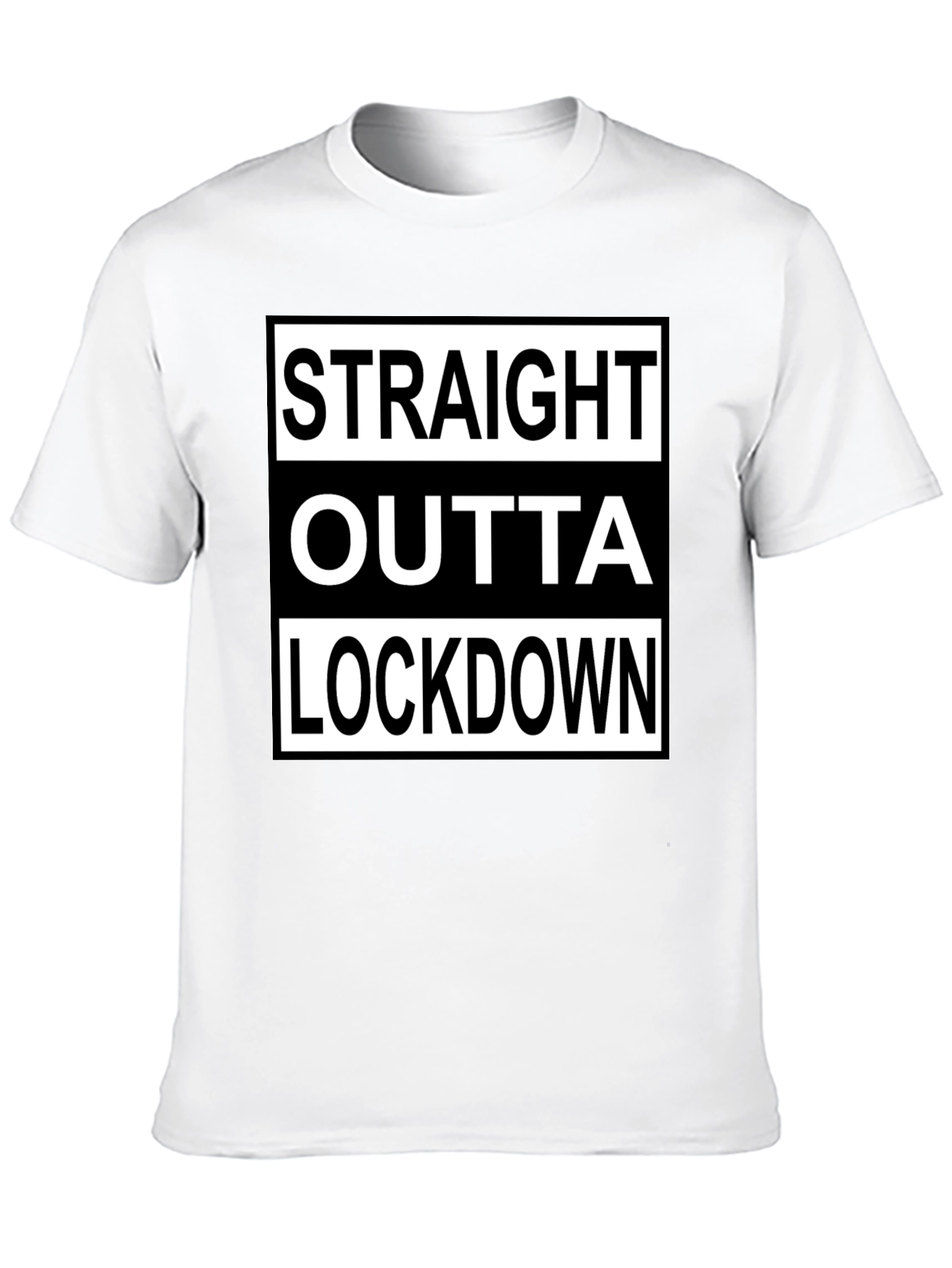 Straight Outta Lockdown T-Shirt - Black Graphic Tee