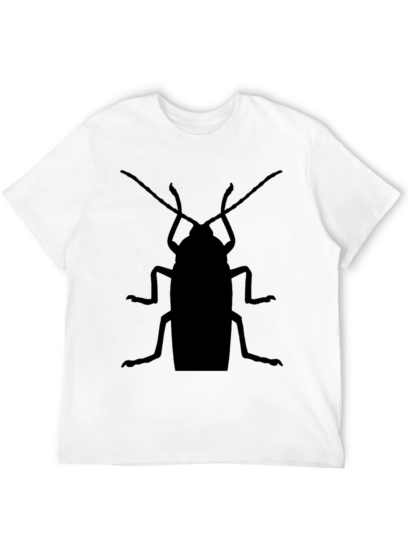 Cockroach Graphic Tee - Black Cotton Casual Top