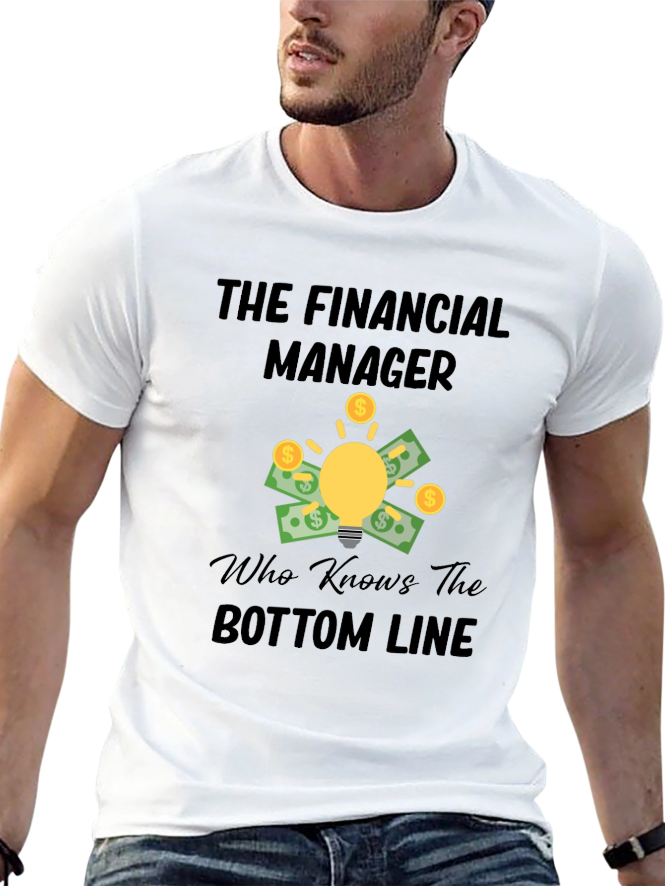 Financial Manager T-Shirt - Bottom Line Expert Tee