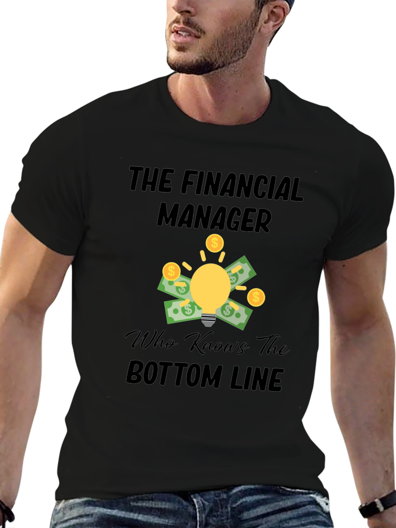Financial Manager T-Shirt - Bottom Line Expert Tee