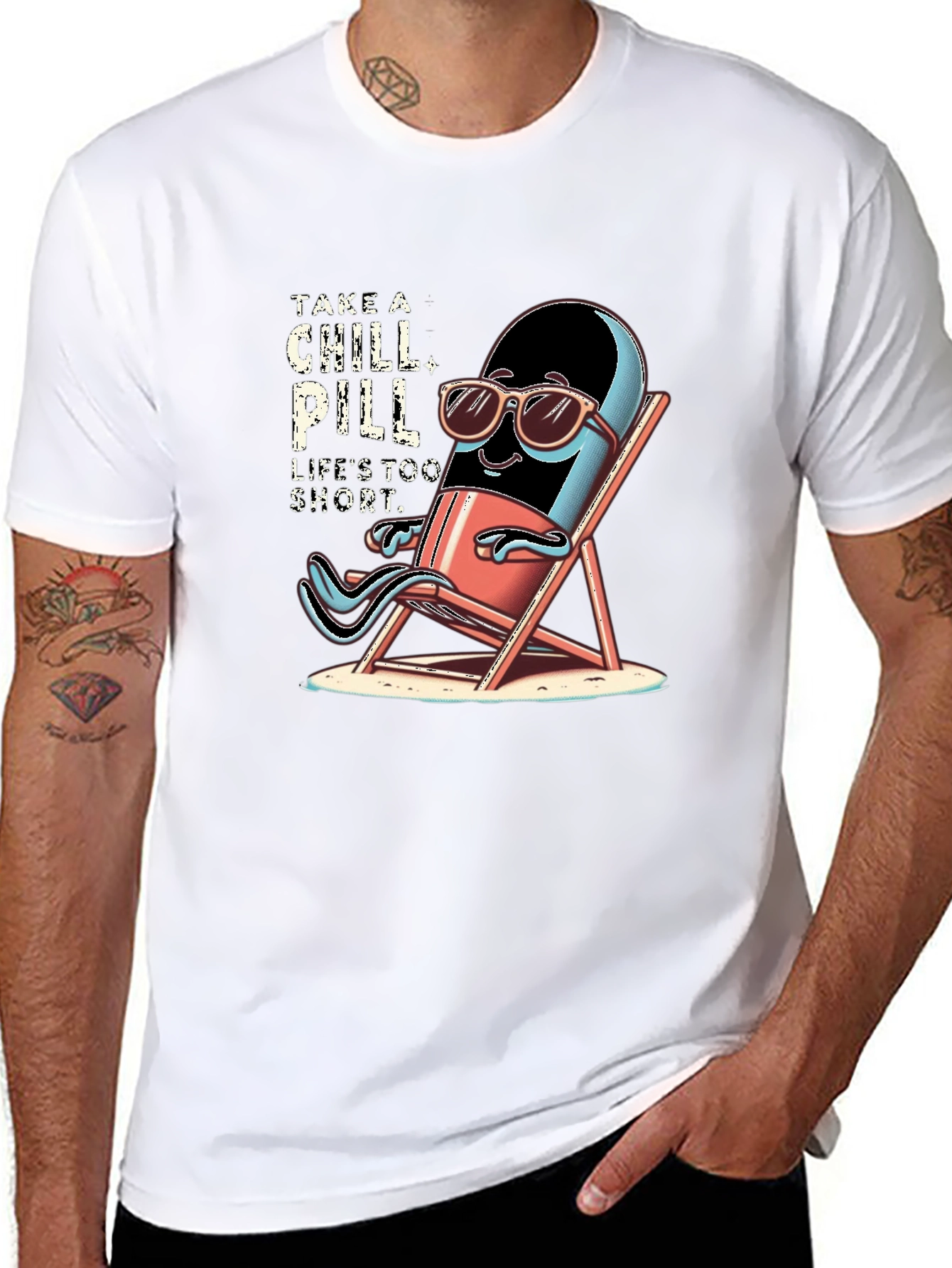 Chill Pill T-Shirt - Relax & Enjoy Life
