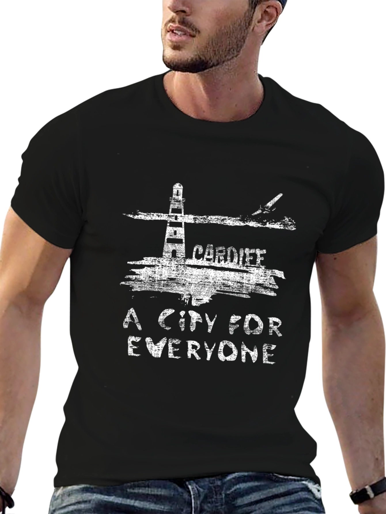 Cardiff Lighthouse T-Shirt - A City For Everyone