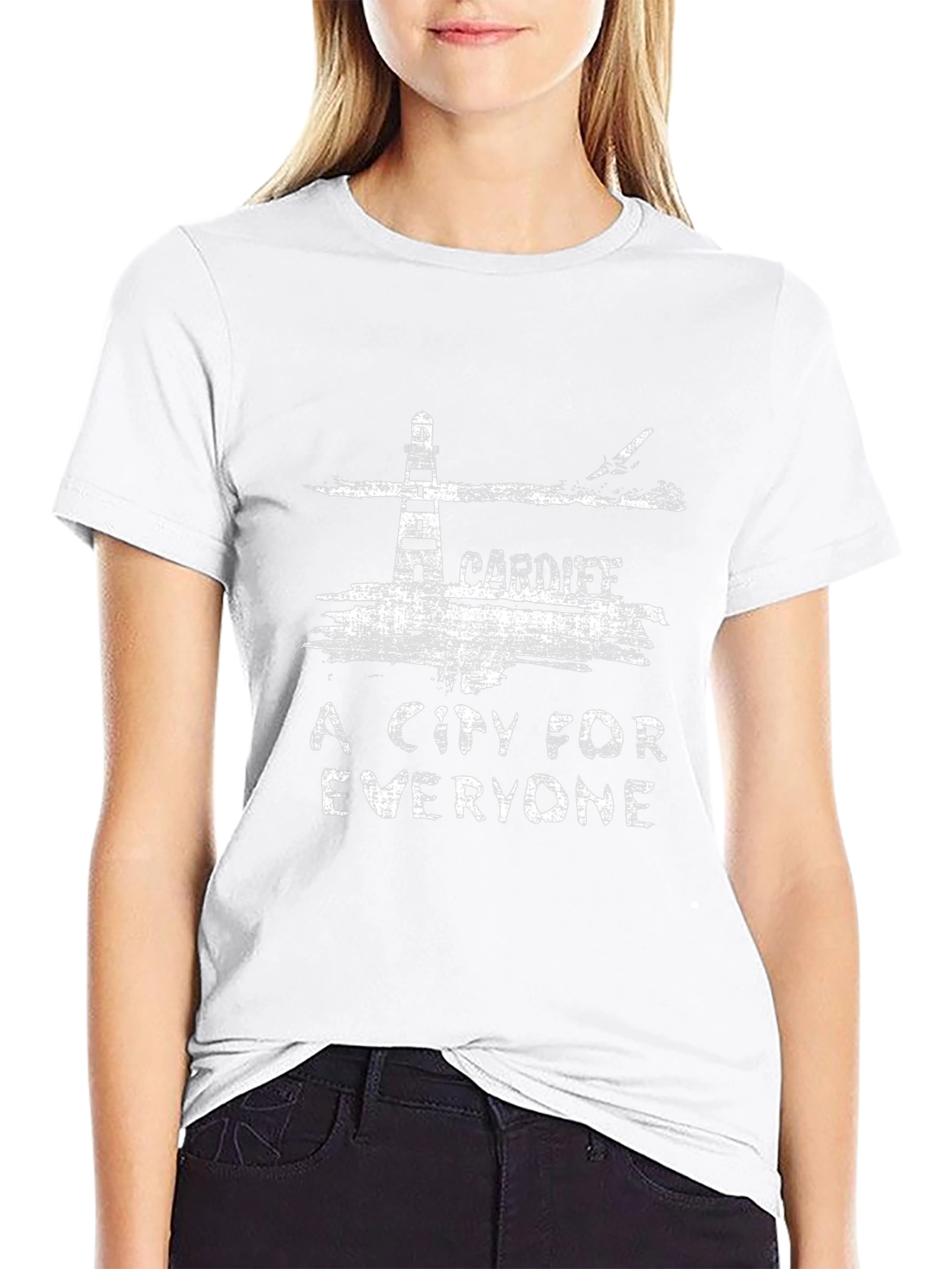 Cardiff Lighthouse T-Shirt - A City For Everyone