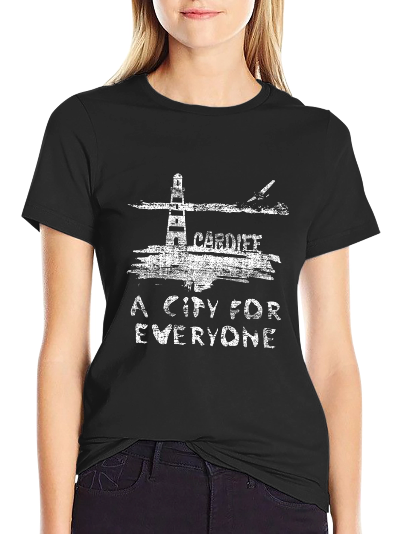 Cardiff Lighthouse T-Shirt - A City For Everyone