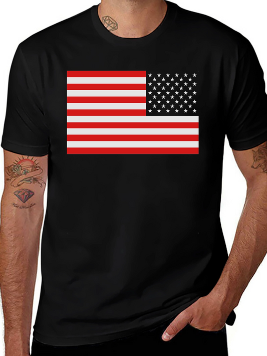 American Flag Graphic Tee - Patriotic Style