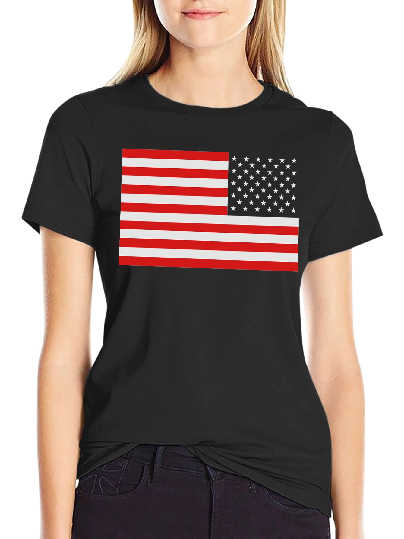 American Flag Graphic Tee - Patriotic Style