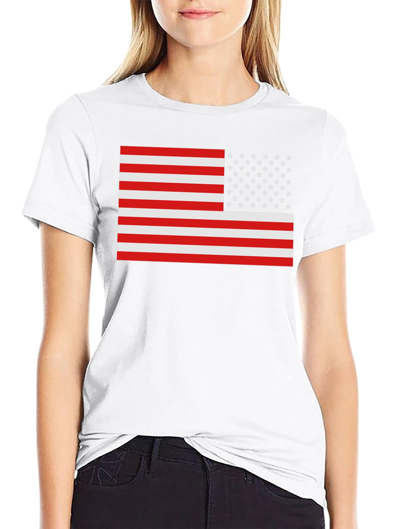 American Flag Graphic Tee - Patriotic Style