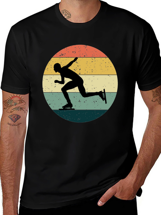 Retro Speed Skater Graphic Tee - Vintage Style Shirt
