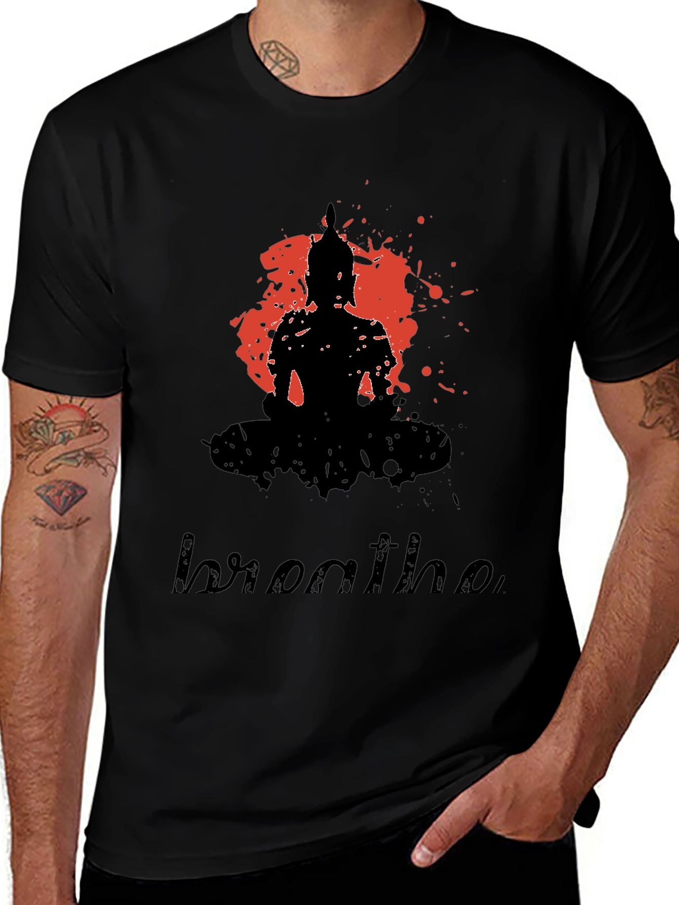 Meditate Buddha Graphic T-Shirt - Breathe Zen