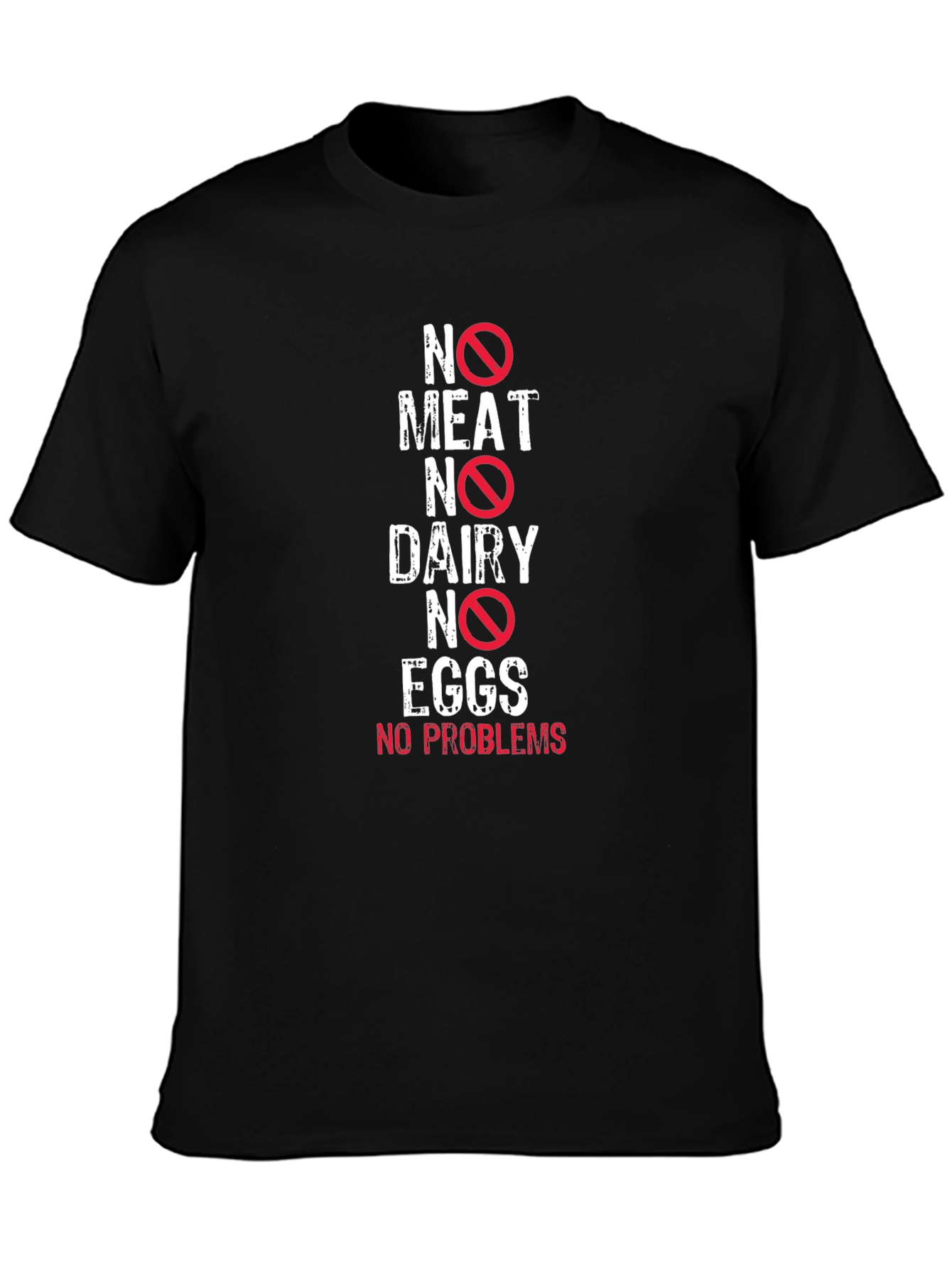 Vegan Lifestyle Graphic T-Shirt - No Meat Dairy Eggs