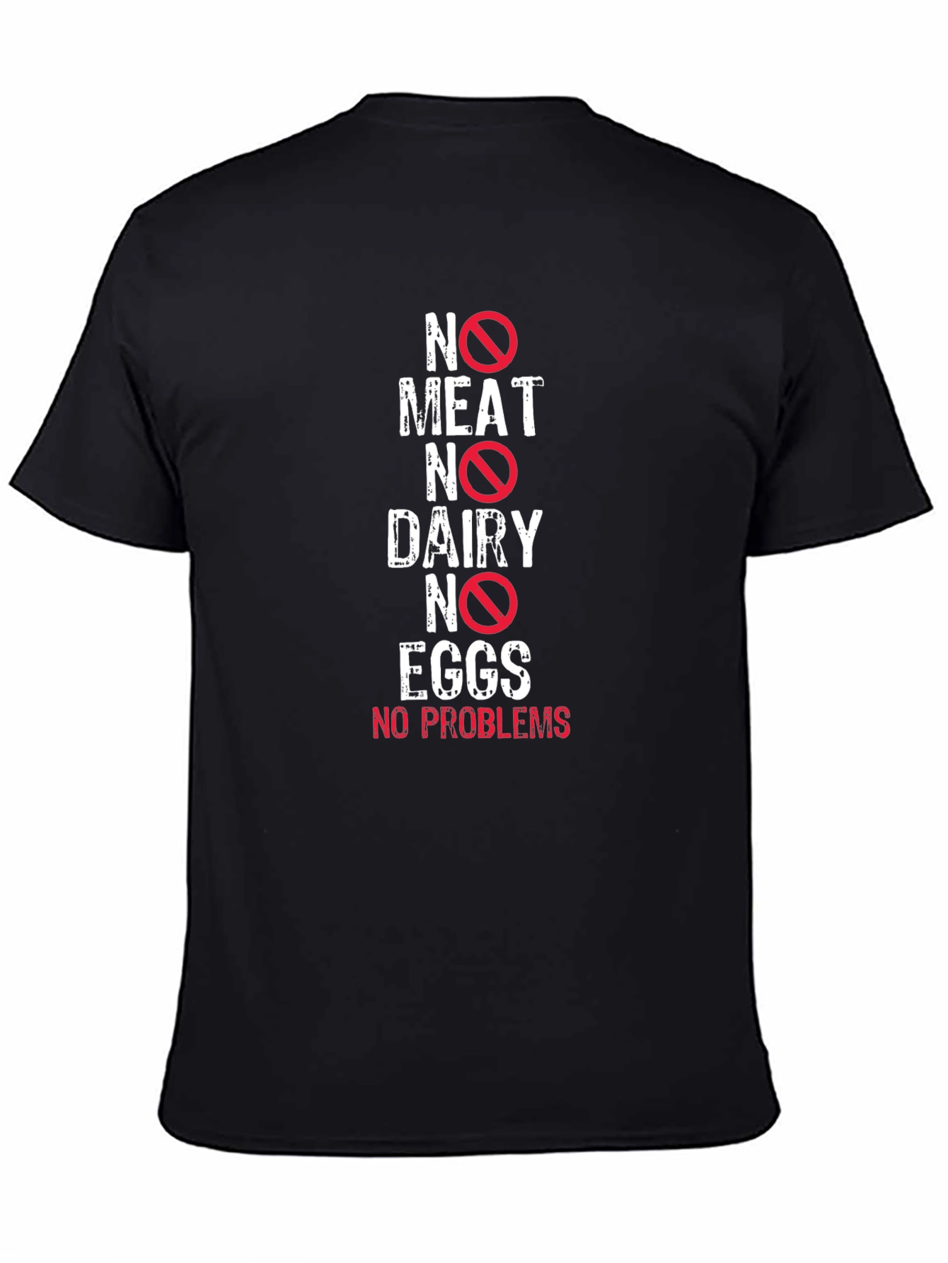 Vegan Lifestyle Graphic T-Shirt - No Meat Dairy Eggs