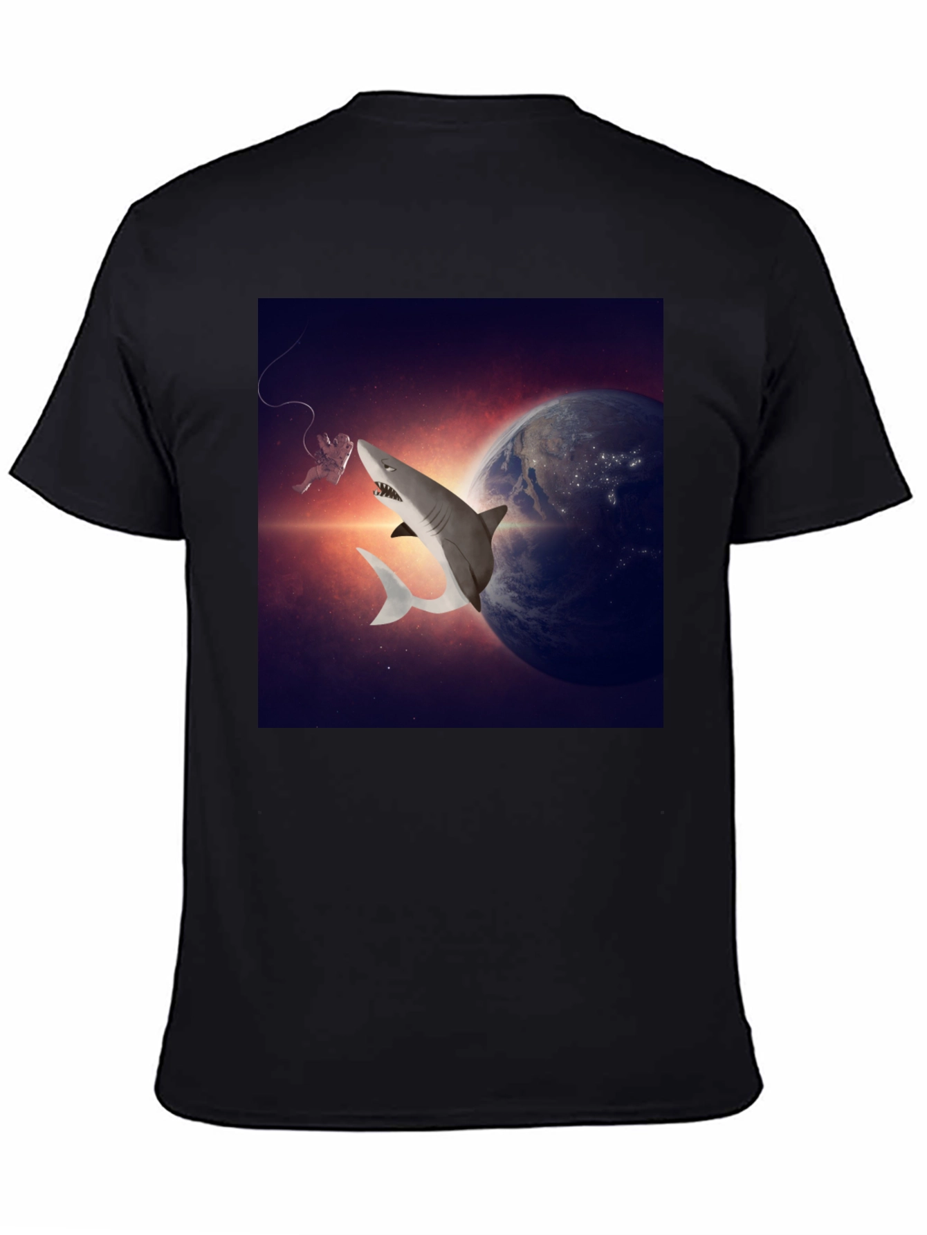 Cosmic Shark T-Shirt - Space Adventure Tee
