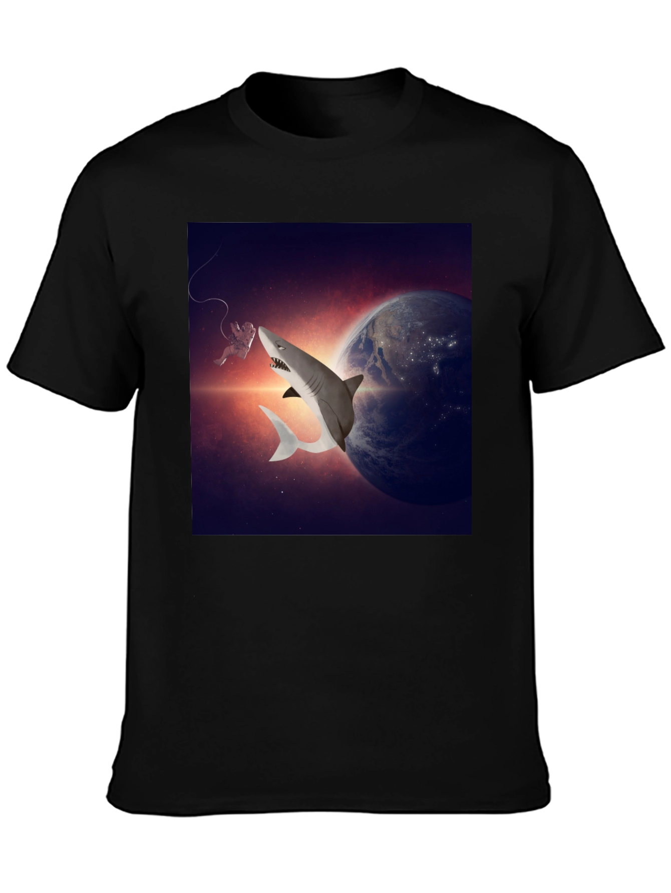 Cosmic Shark T-Shirt - Space Adventure Tee
