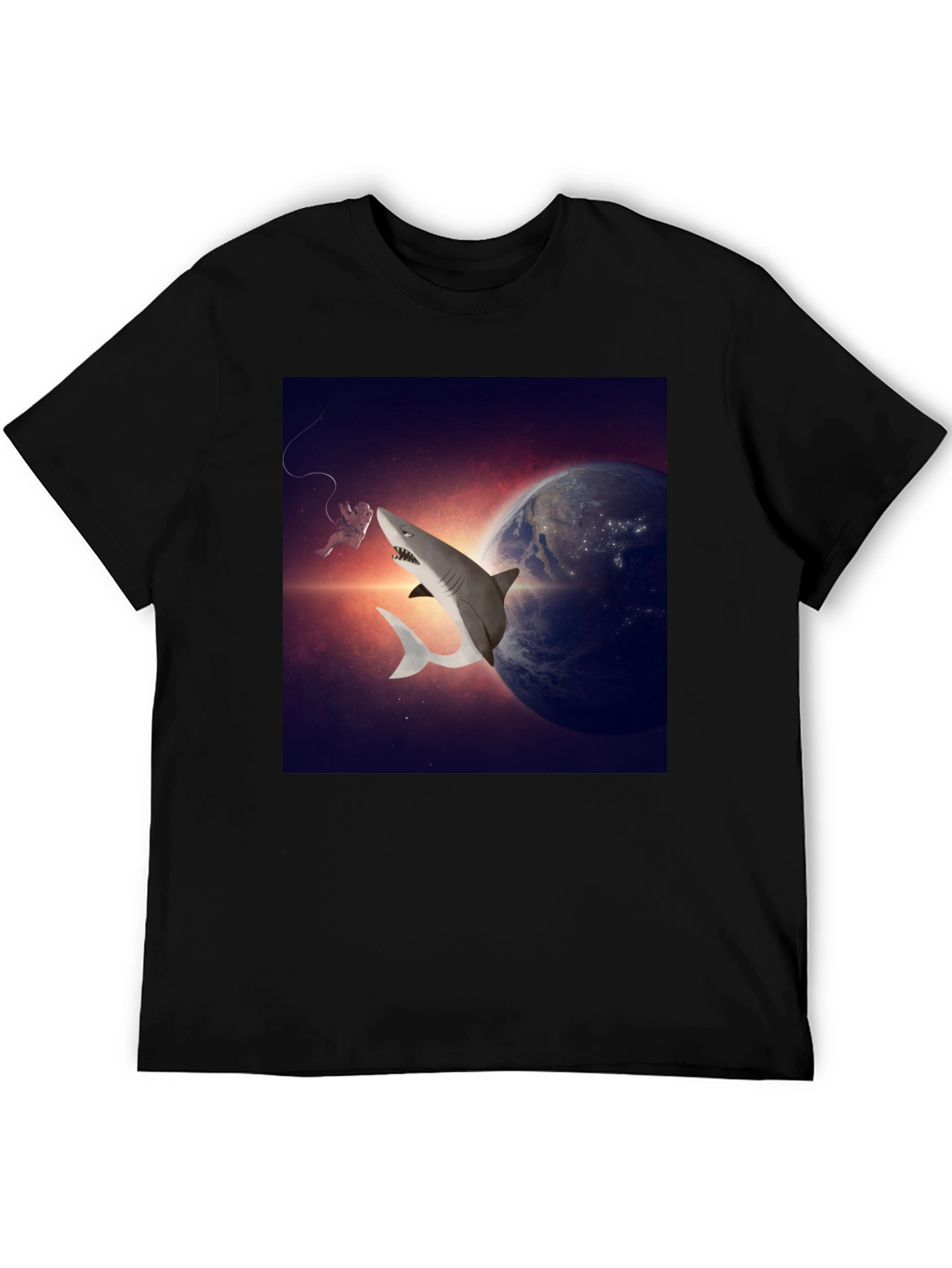 Cosmic Shark T-Shirt - Space Adventure Tee