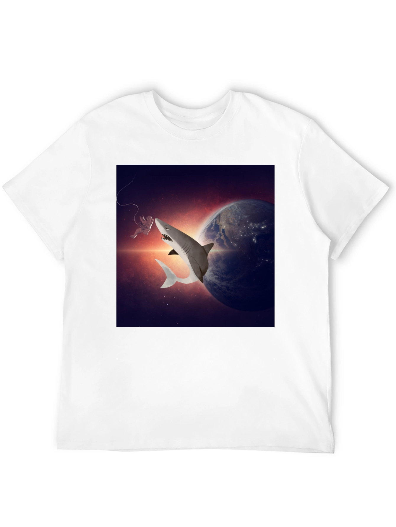 Cosmic Shark T-Shirt - Space Adventure Tee